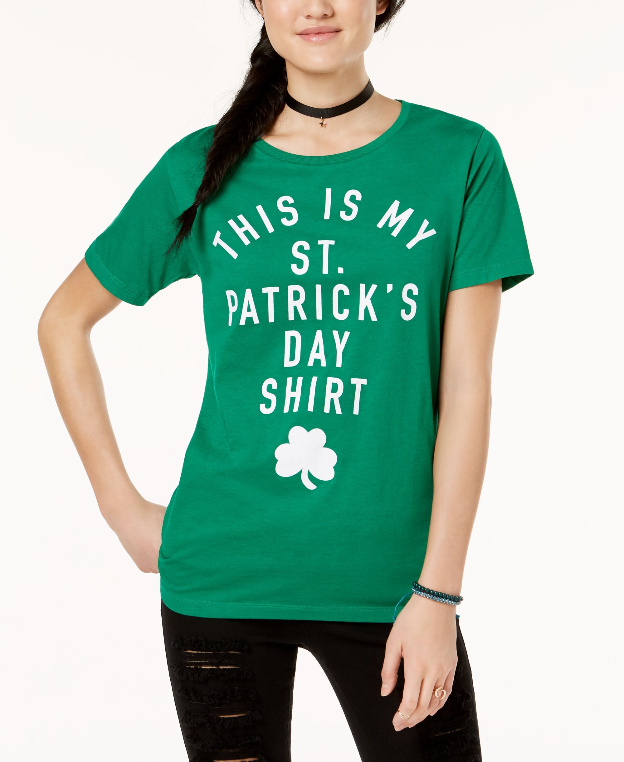 Freeze 24 7 Juniors St. Patricks Day Graphic T-Modern Shirt