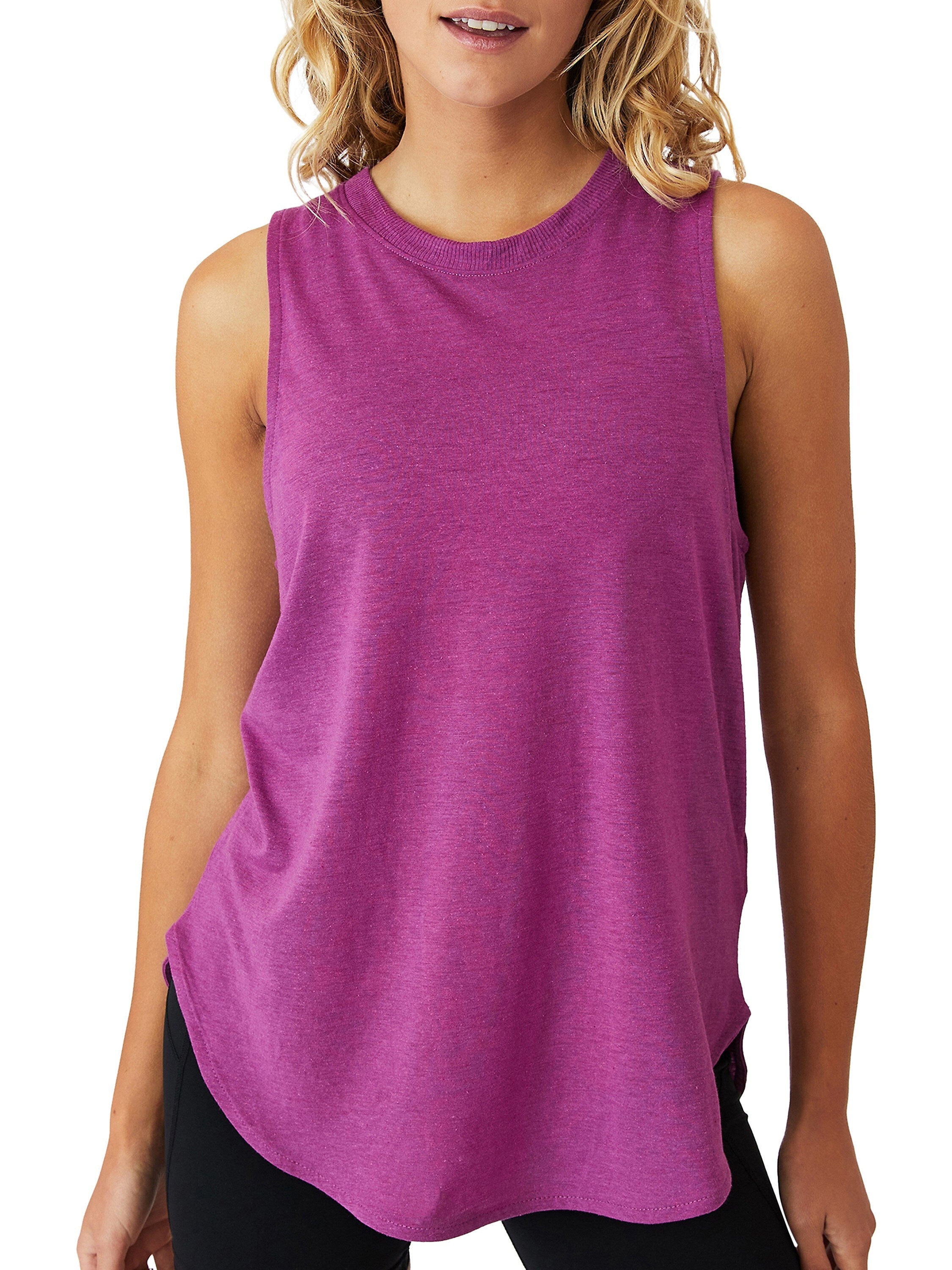 COTTON on Womens Performance Curve Hem Tank Premium Top