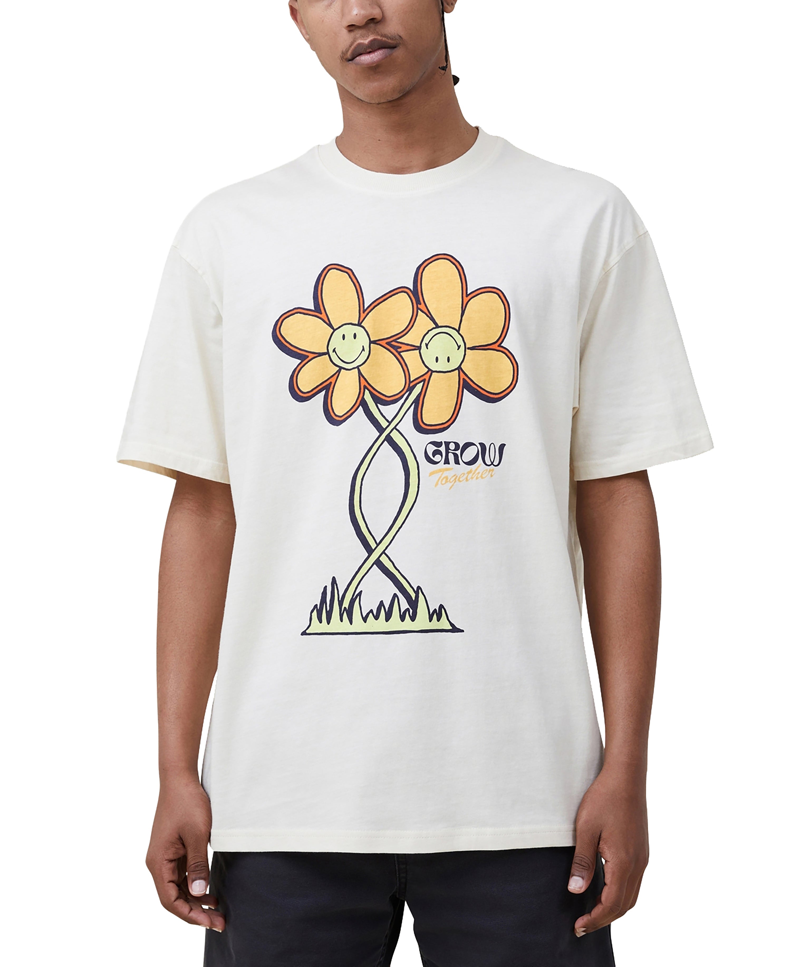 Cotton On Men Smiley Loose Fit T-Modern Shirt
