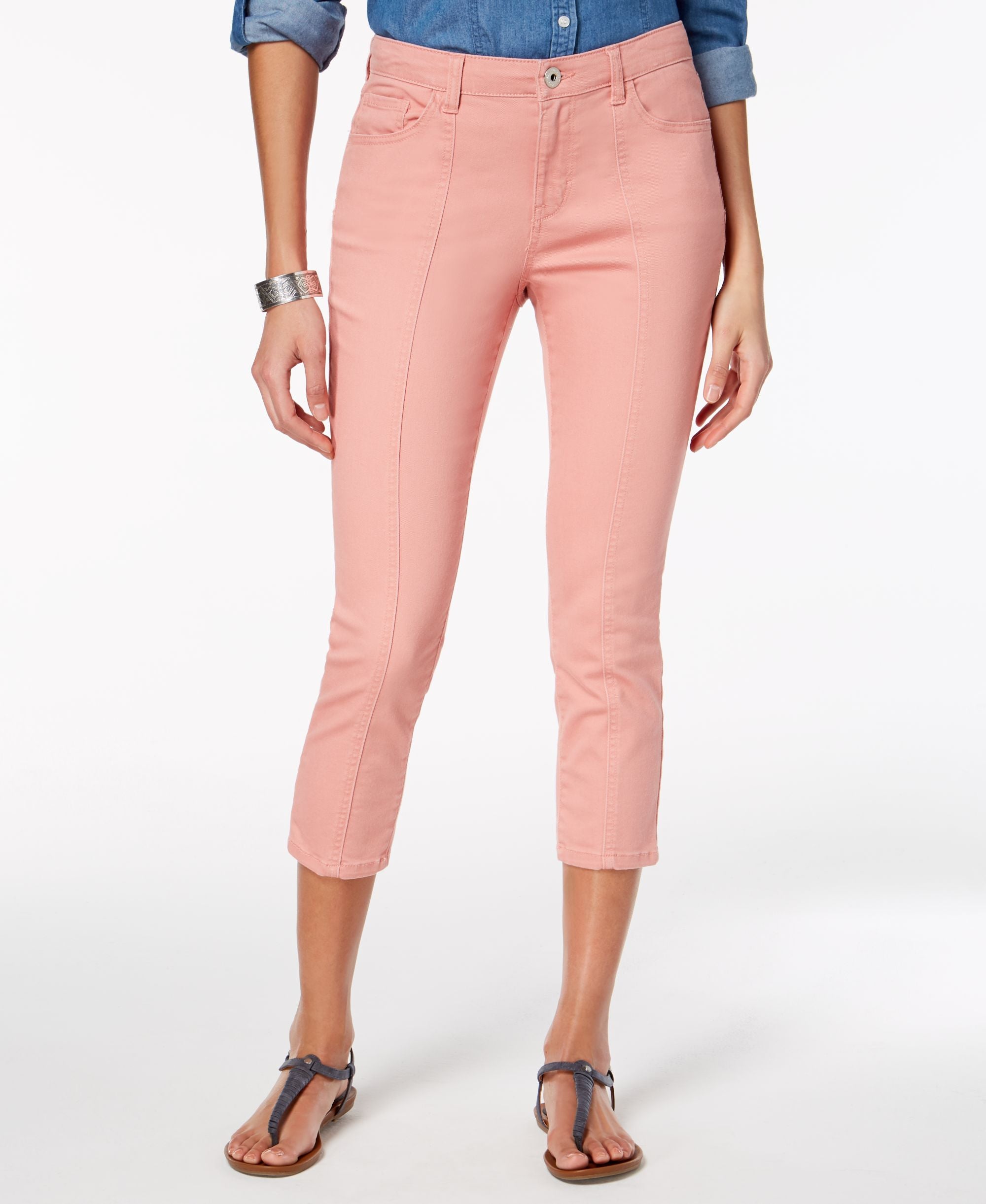 Style & Co Front Seam Capri-Length Premium Jeans