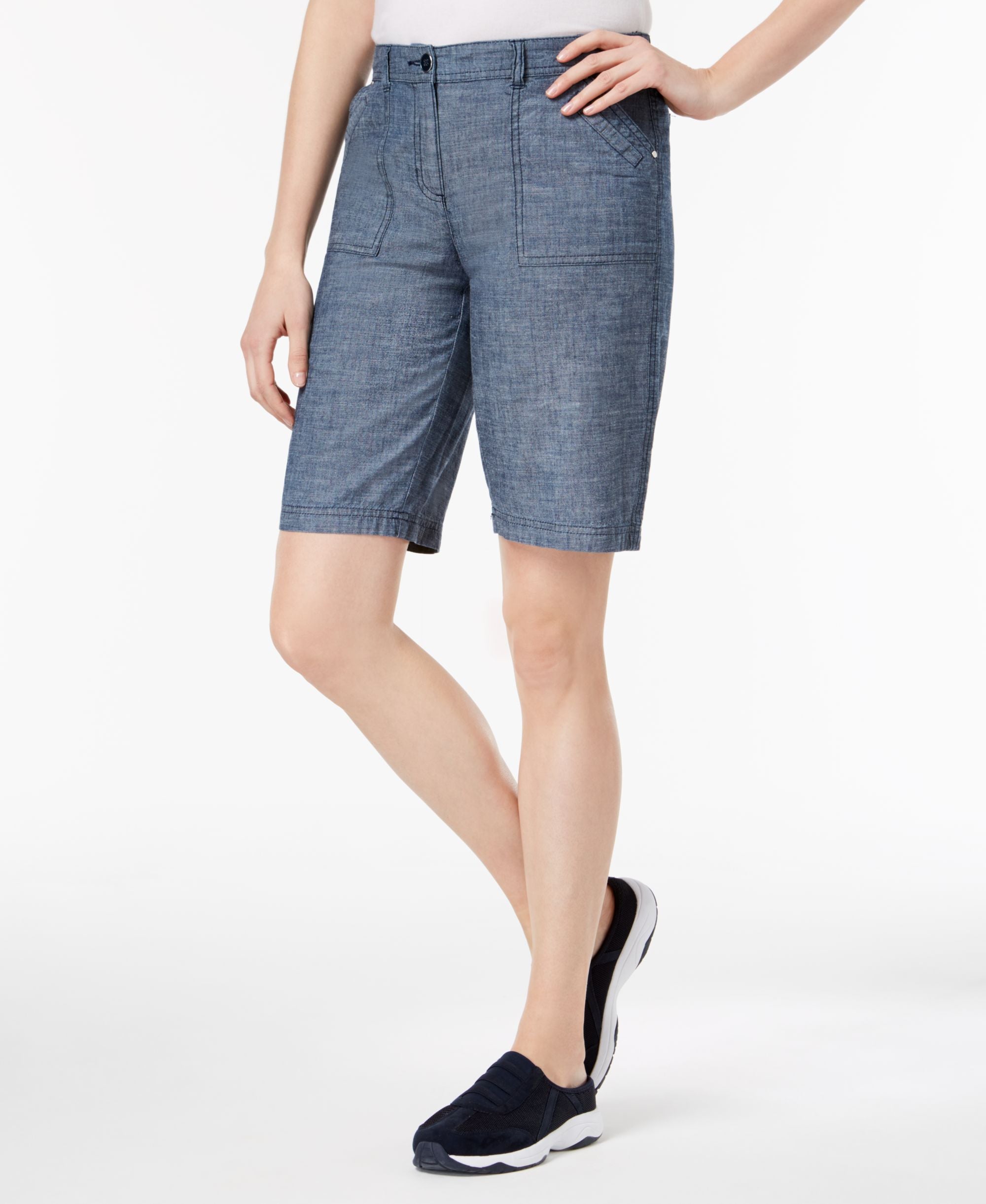Karen Scott Petite Cotton Premium Shorts