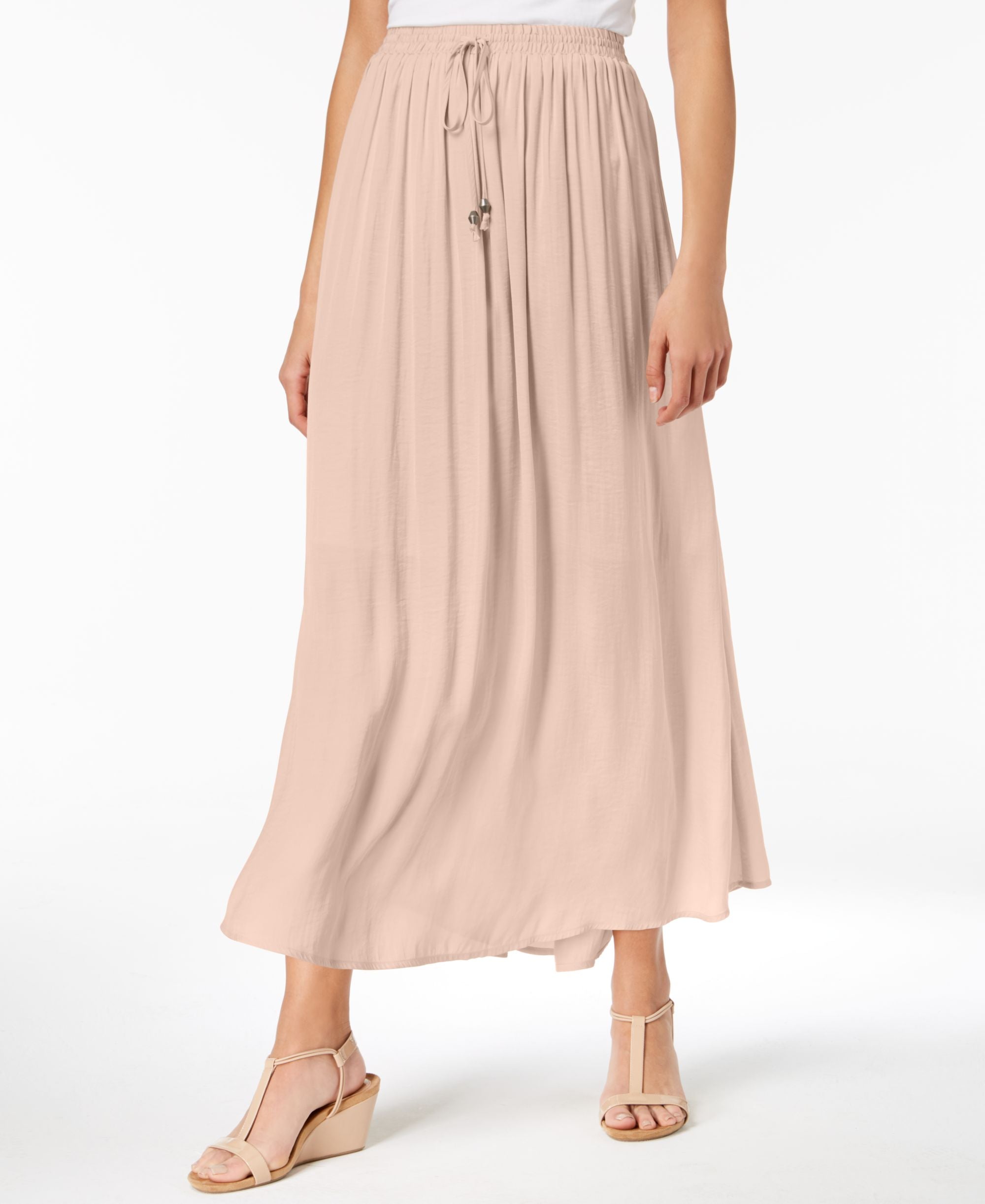 Style & Co Tie Front Maxi Modern Skirt