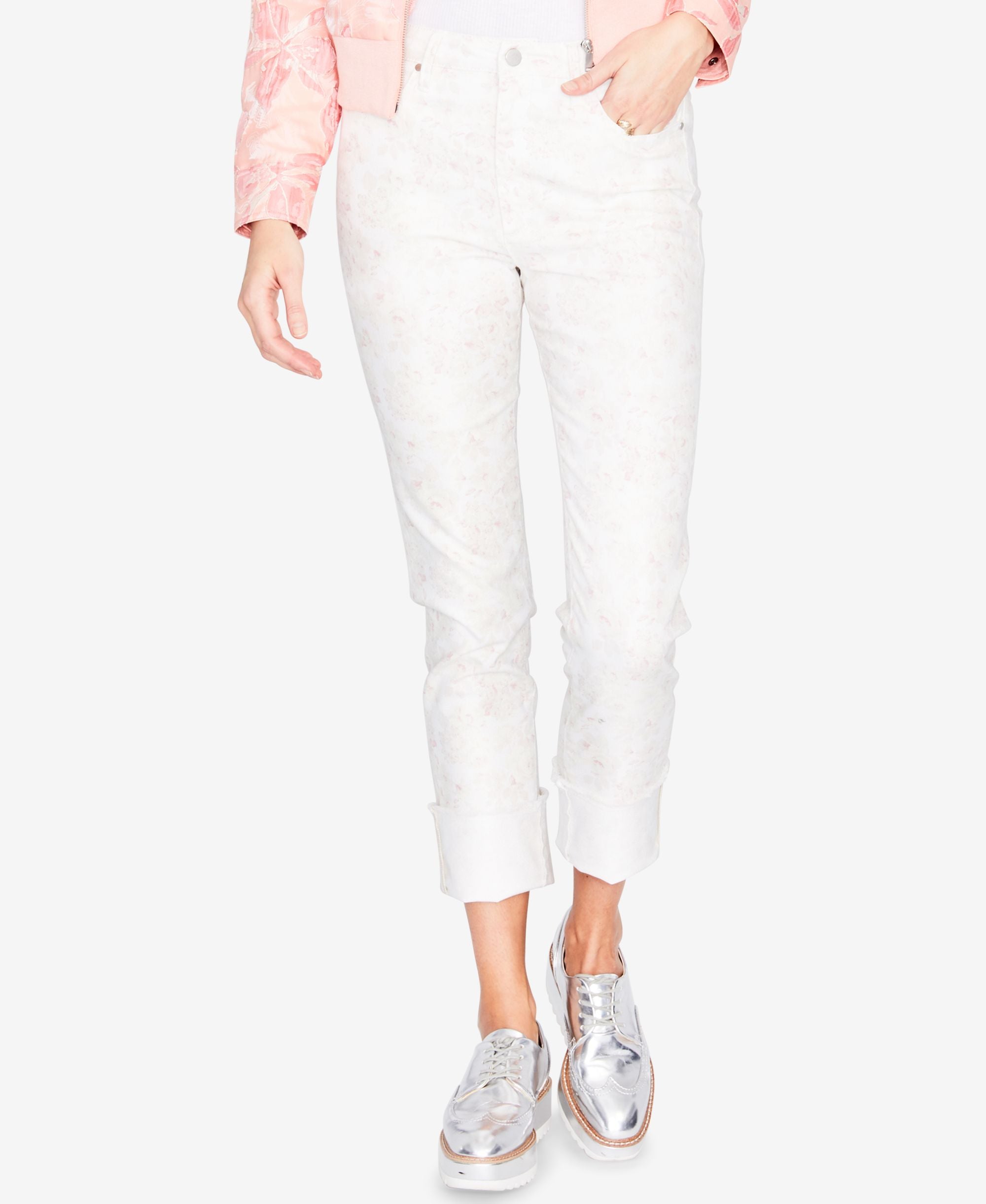 Rachel Rachel Roy Floral Print Skinny-Fit Premium Jeans