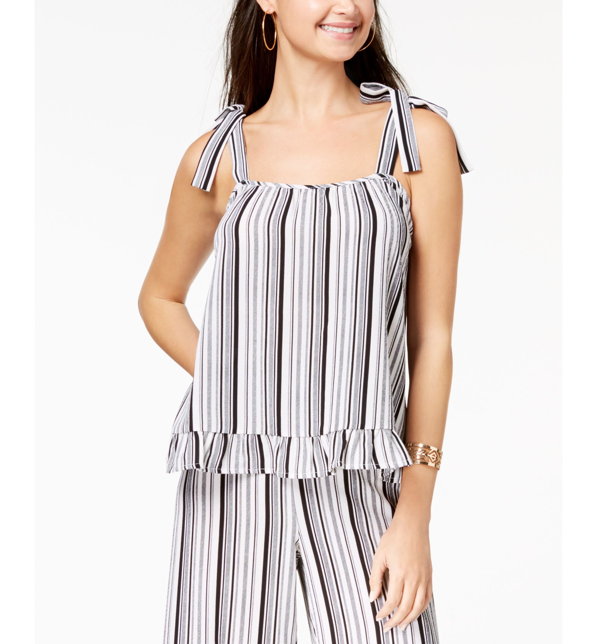 By Ikeddi Juniors' Ruffled Tank Premium Top