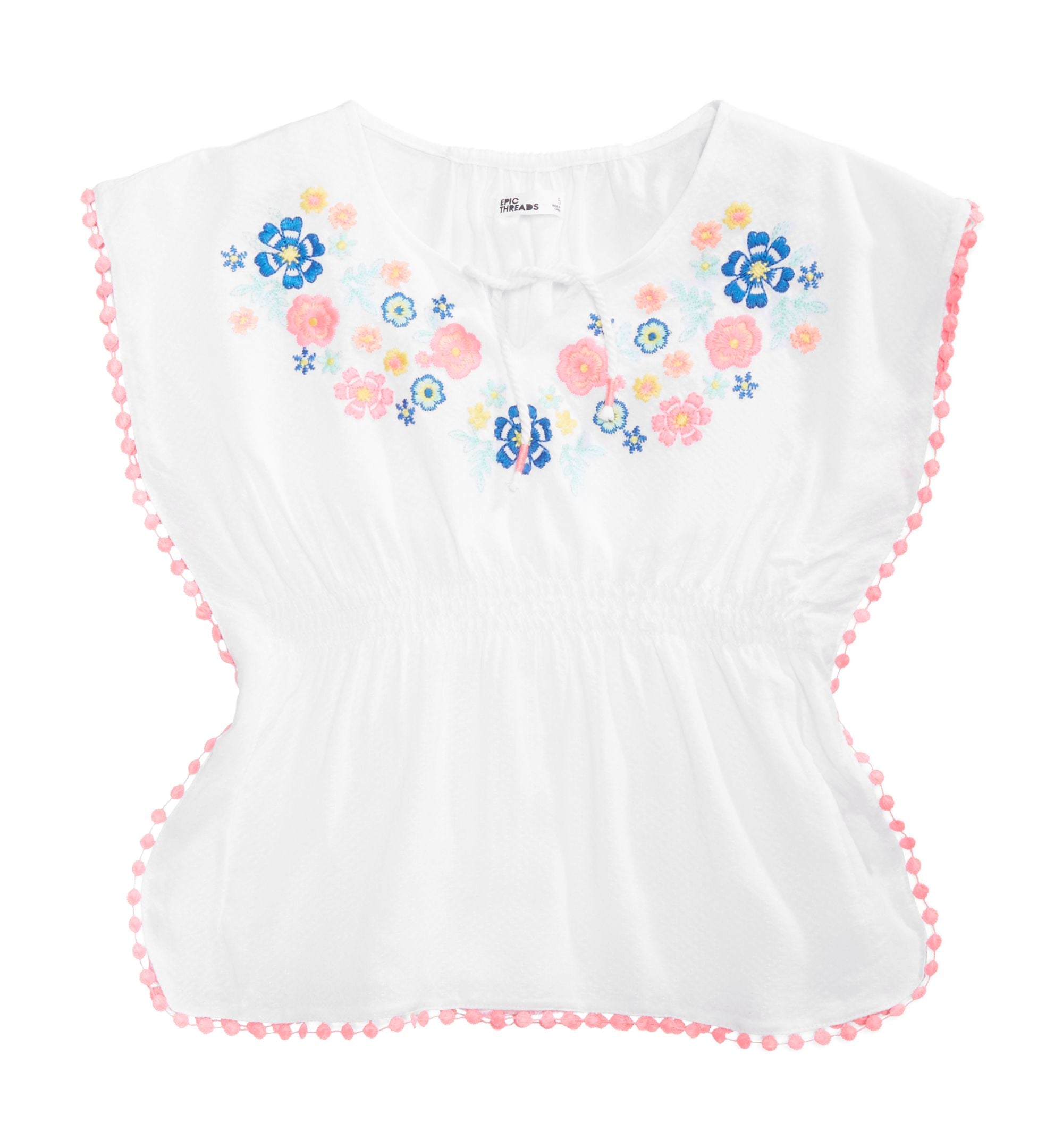 Epic Threads Toddler Girls Embroidered Caftan Premium Top