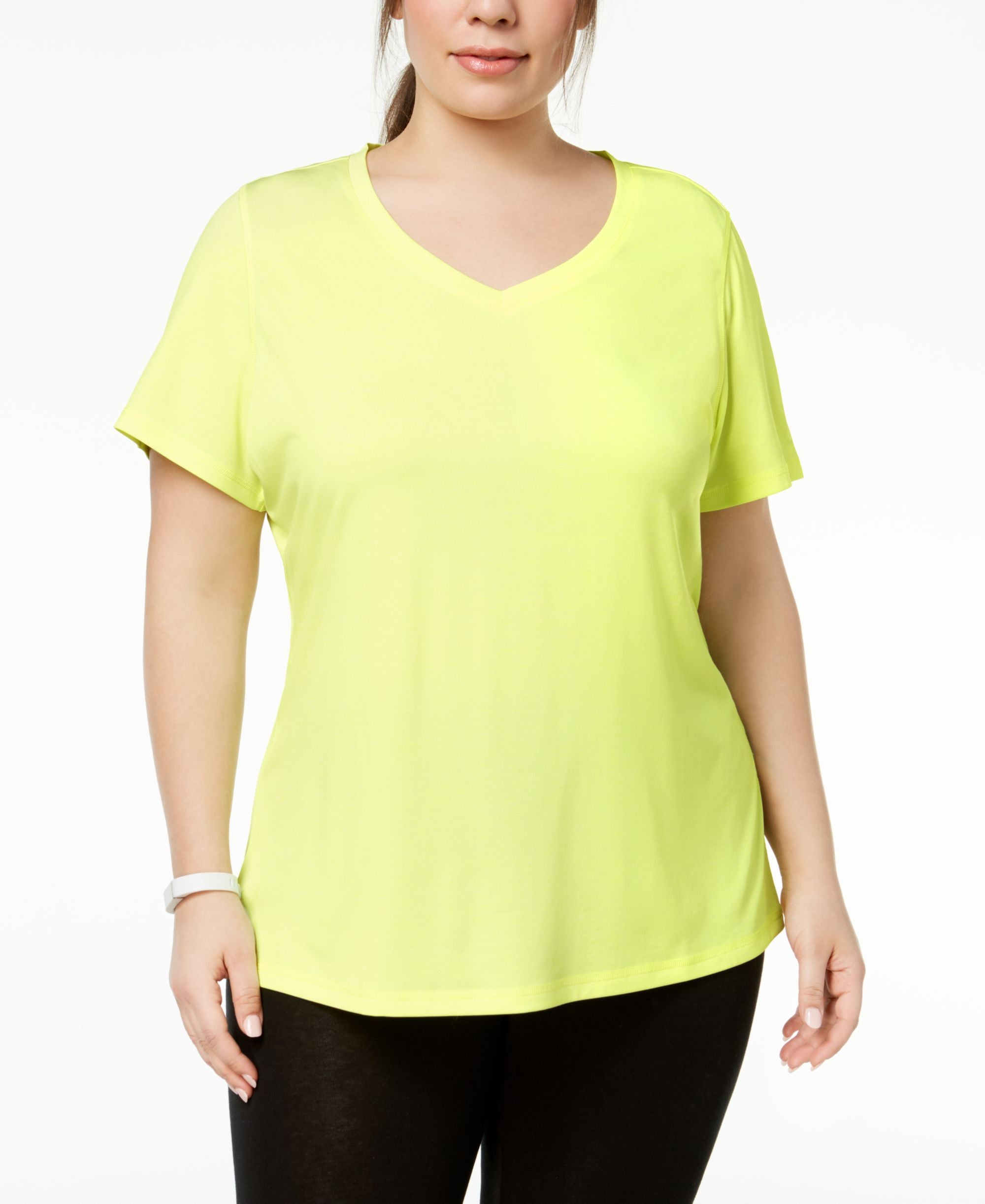 ID Ideology Plus Size Rapidry V Neck Performance T-Modern Shirt