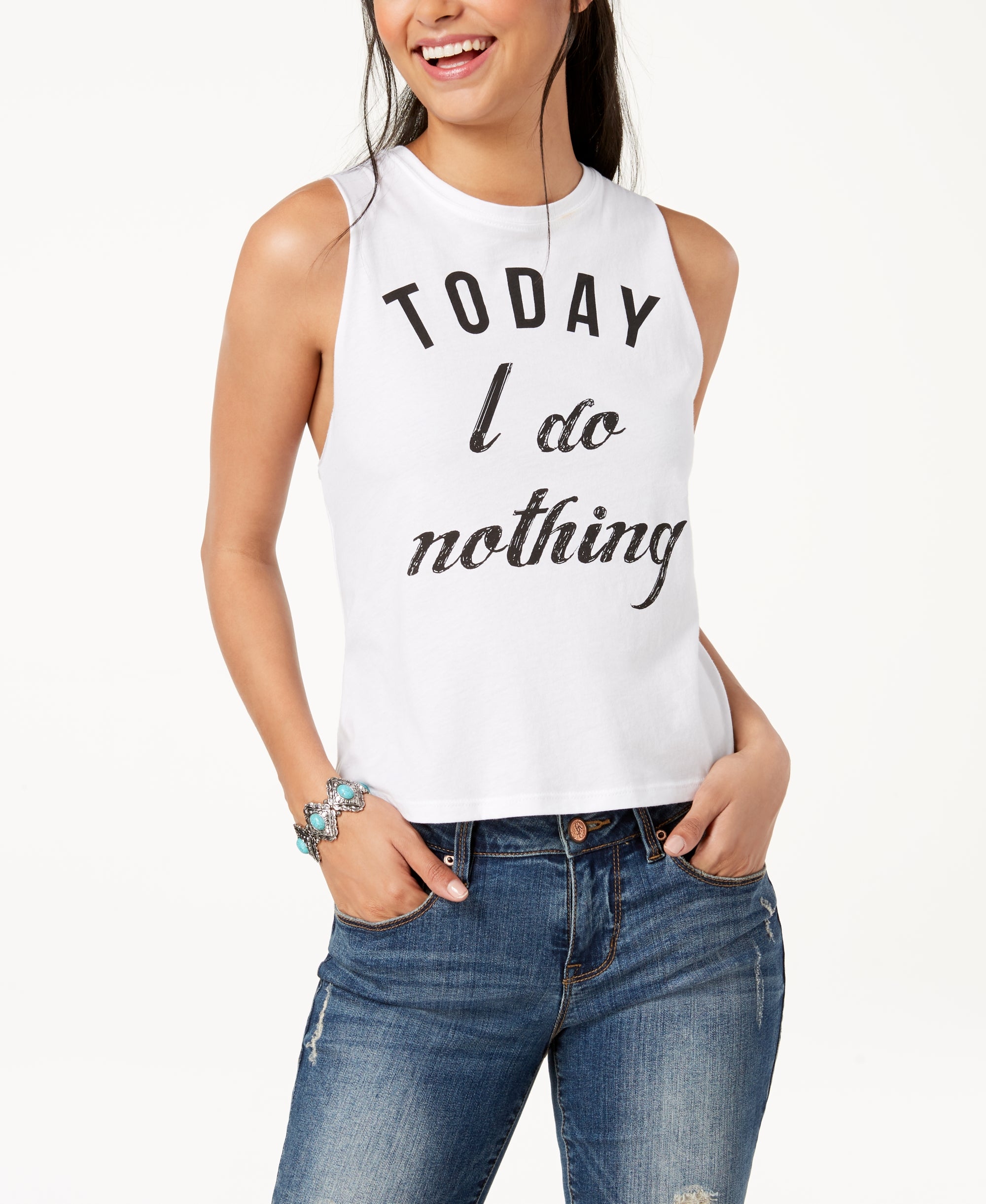 Juniors' Graphic Tank Premium Top