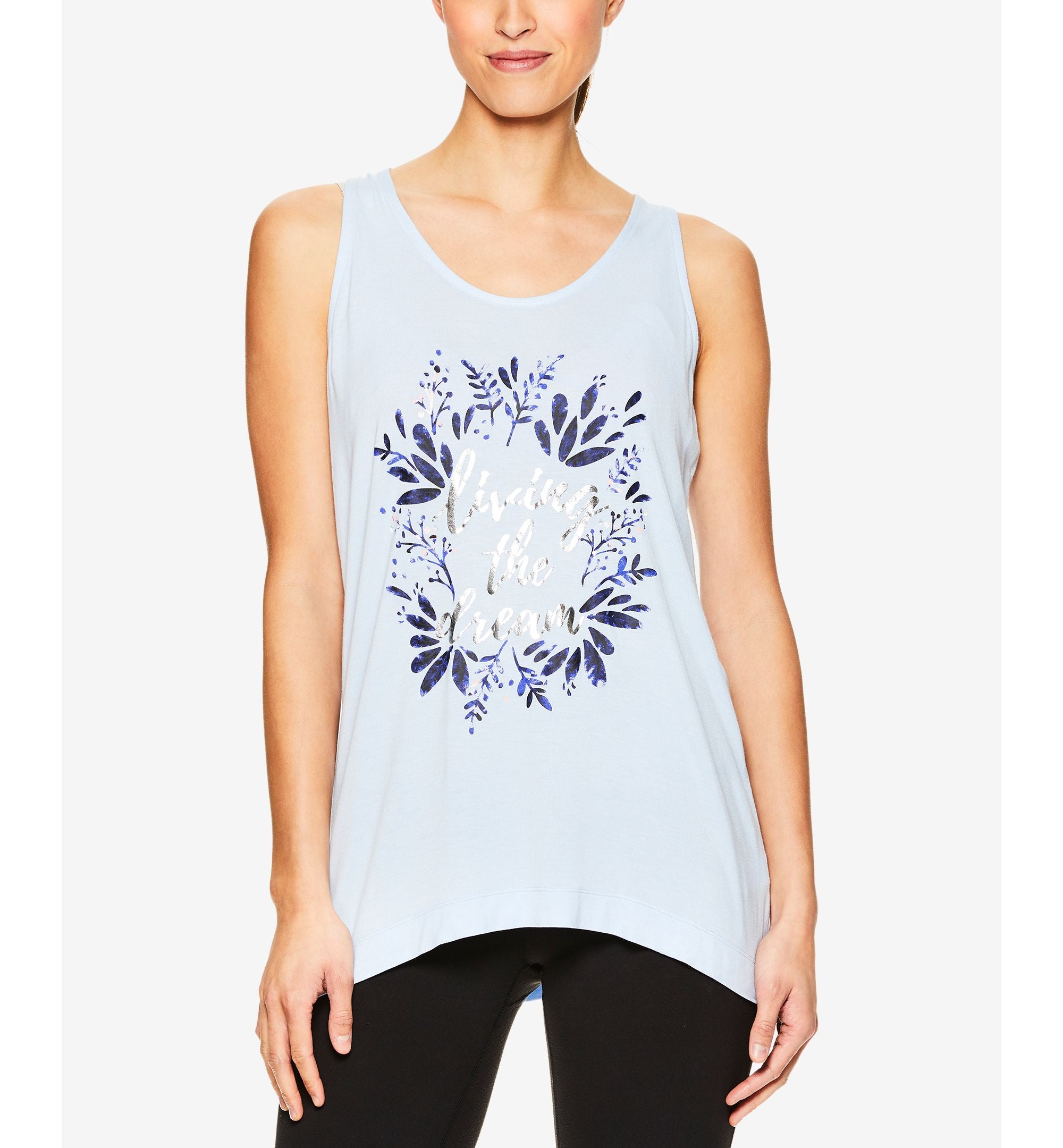 Gaiam Fiona Living The Dream Racerback Keyhole Tank Premium Top