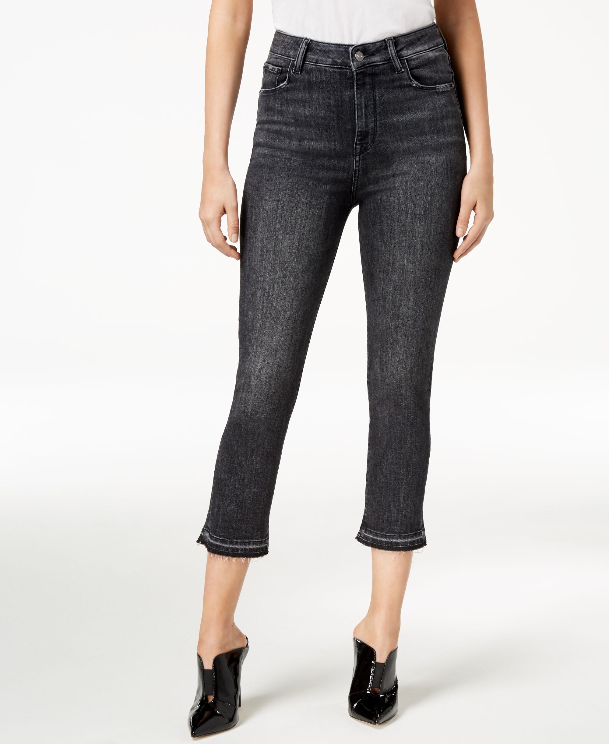 Audrey Straight-Leg Cropped Premium Jeans