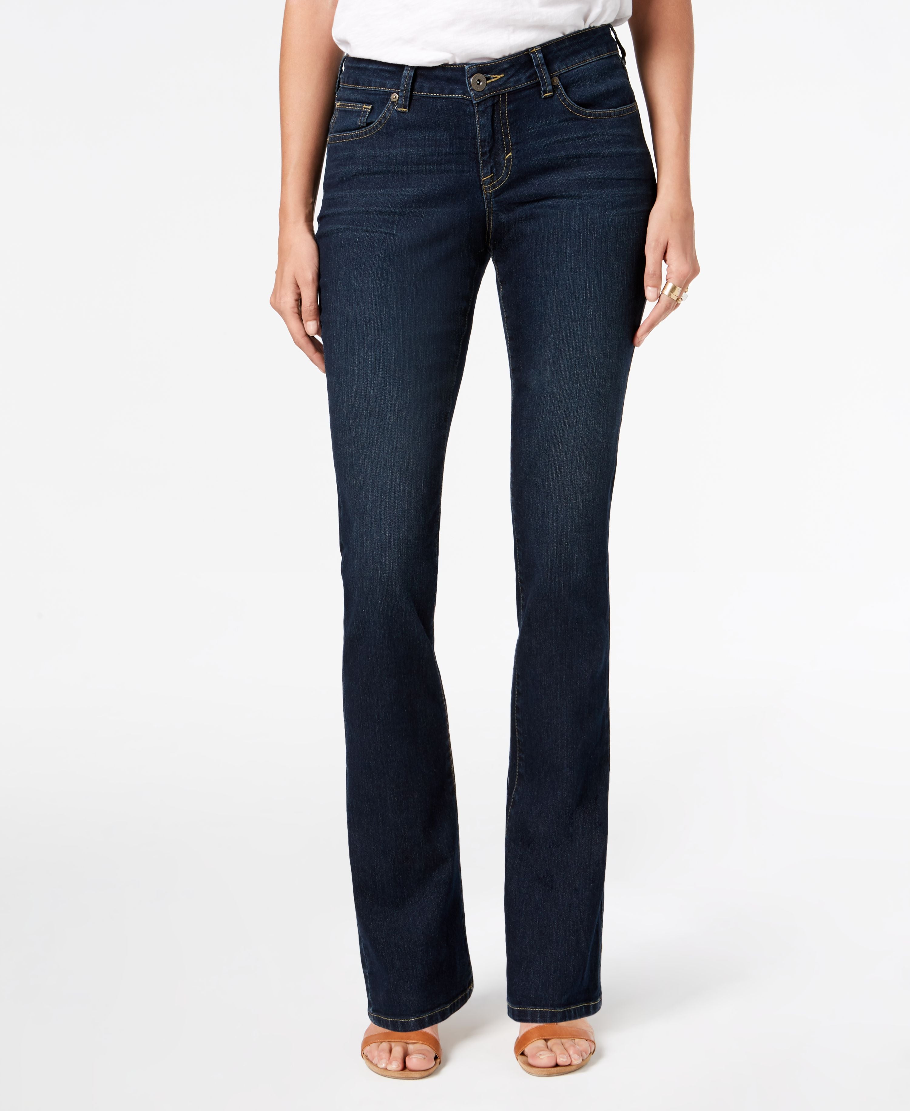 Women's Curvy-Fit Boot-Cut Premium Jeans in Regular and Long Lengths