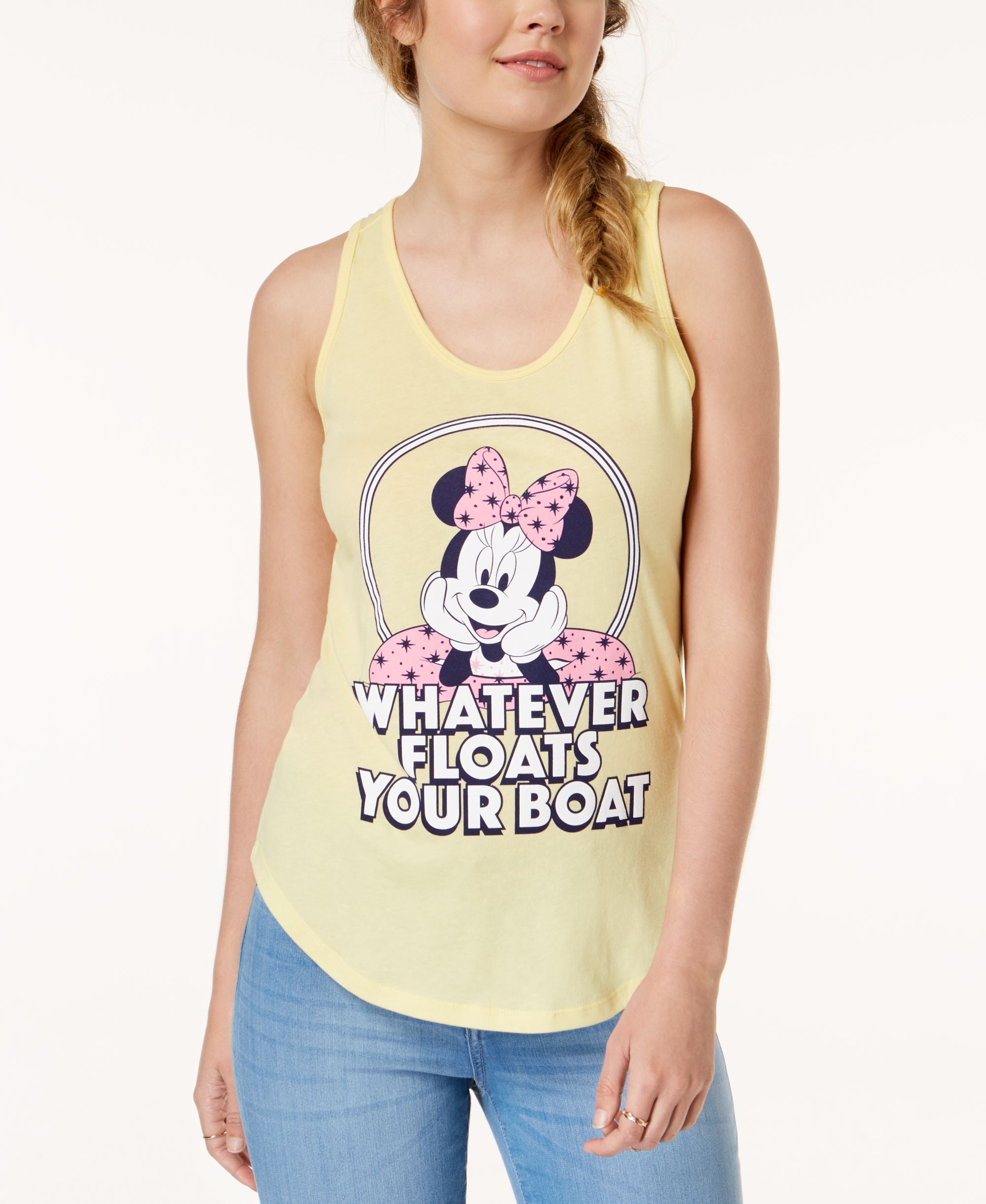 Juniors' Minnie Mouse Graphic-Print Tank Premium Top