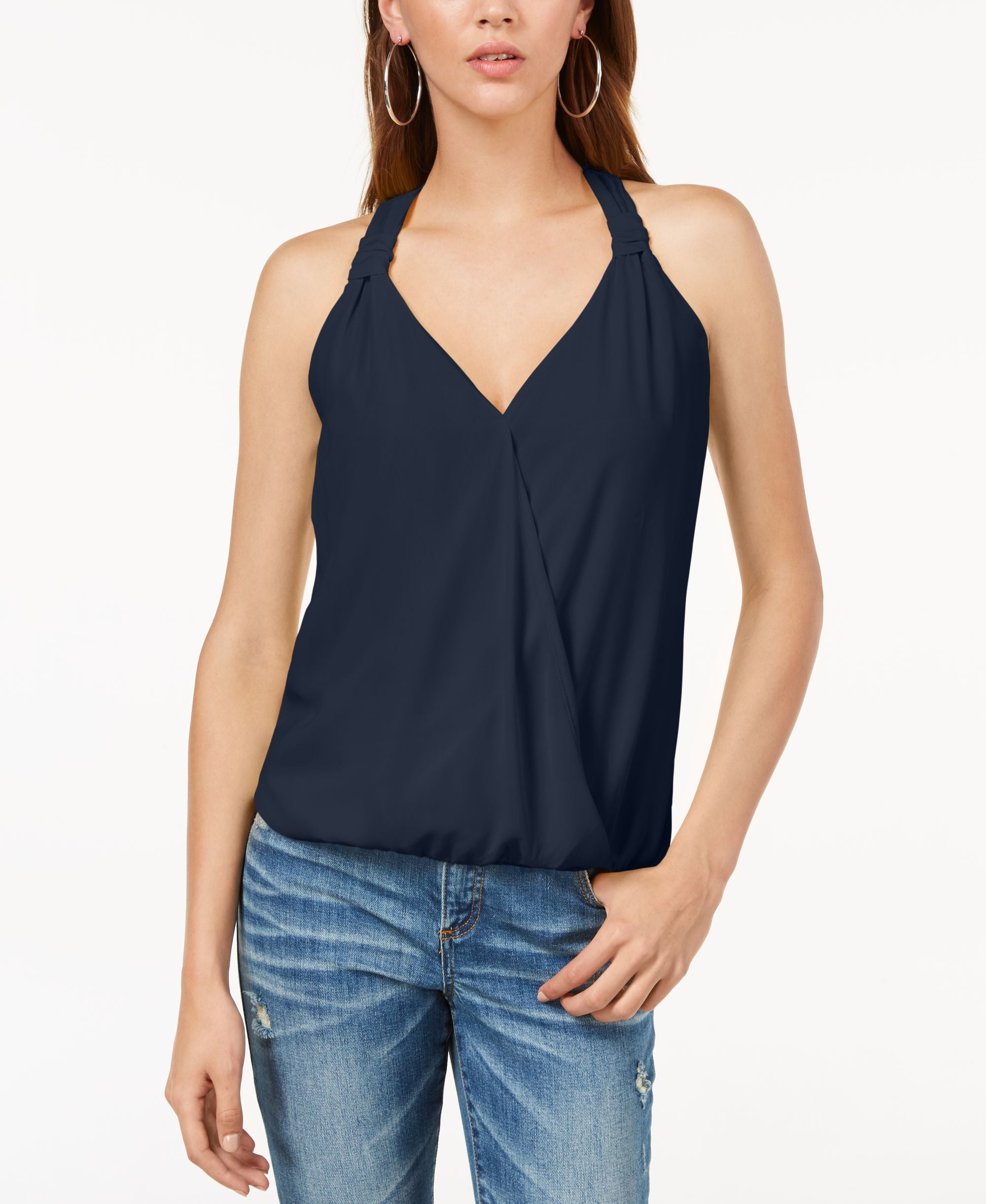 Surplice Blouson Tank Premium Top