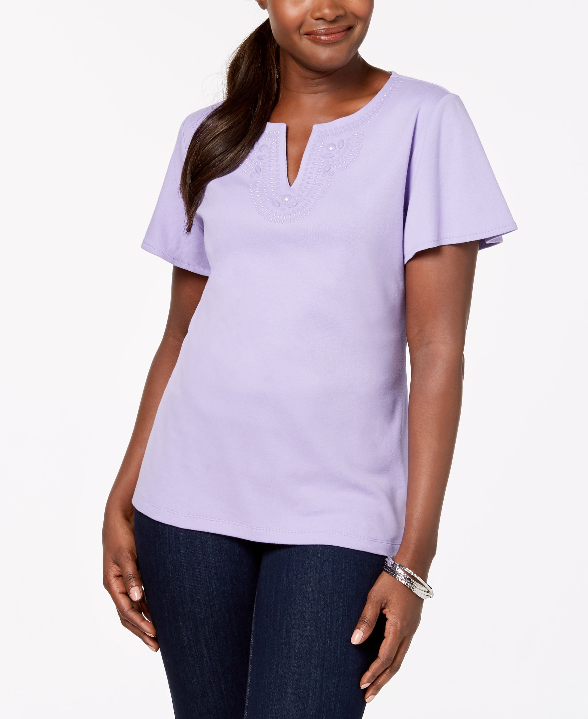 Cotton Embellished Premium Top