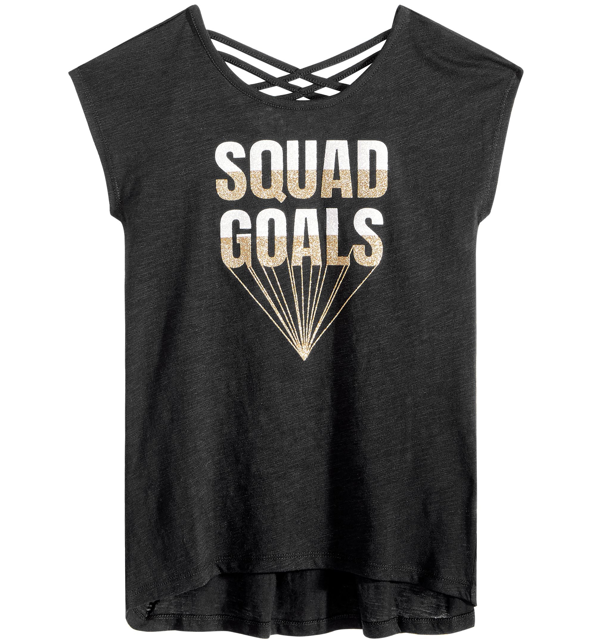 Epic Threads Big Girls Graphic Print Crisscross Straps T-Modern Shirt