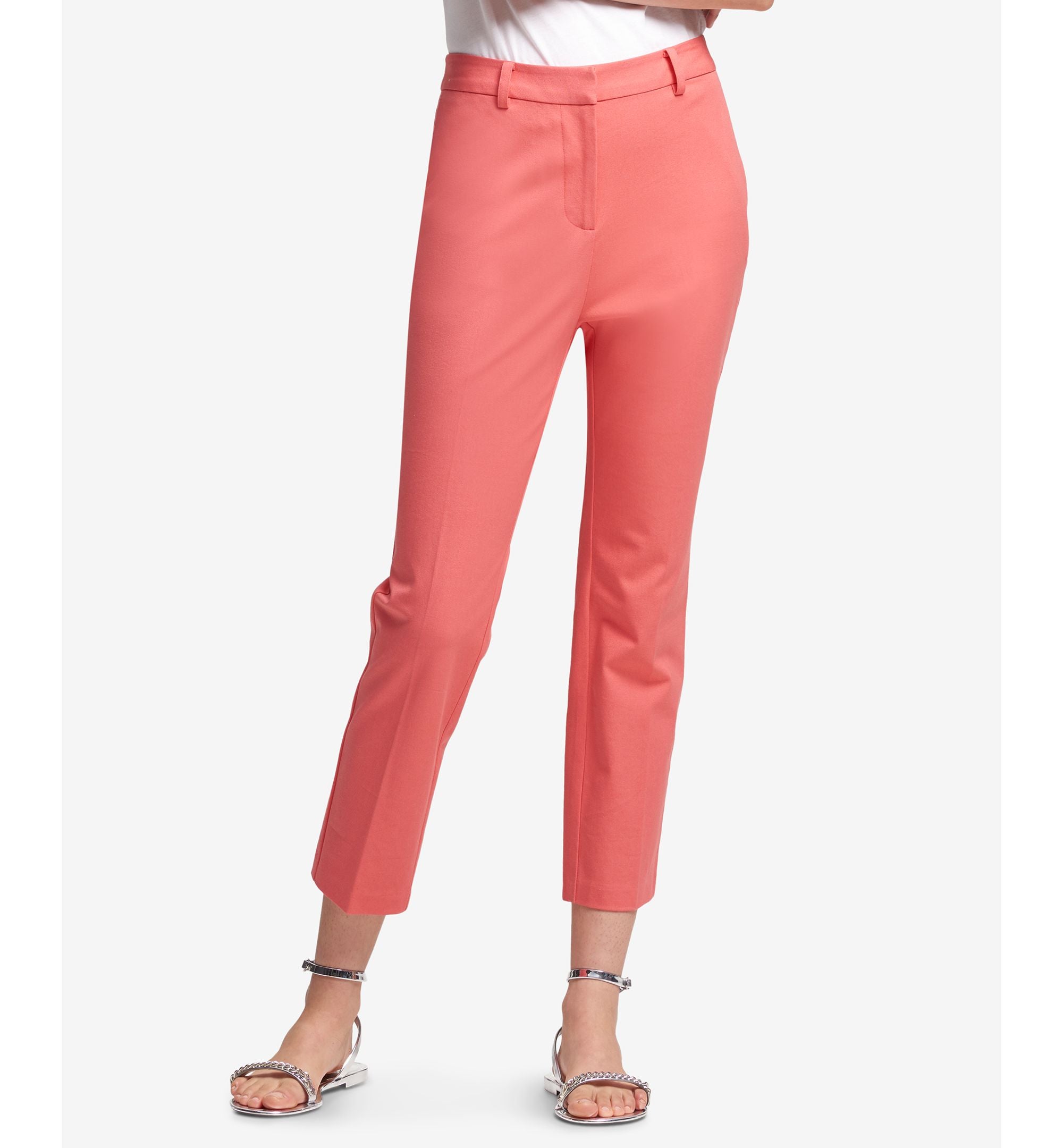 DKNY Slim-Cut Fit Ankle Signature Pants