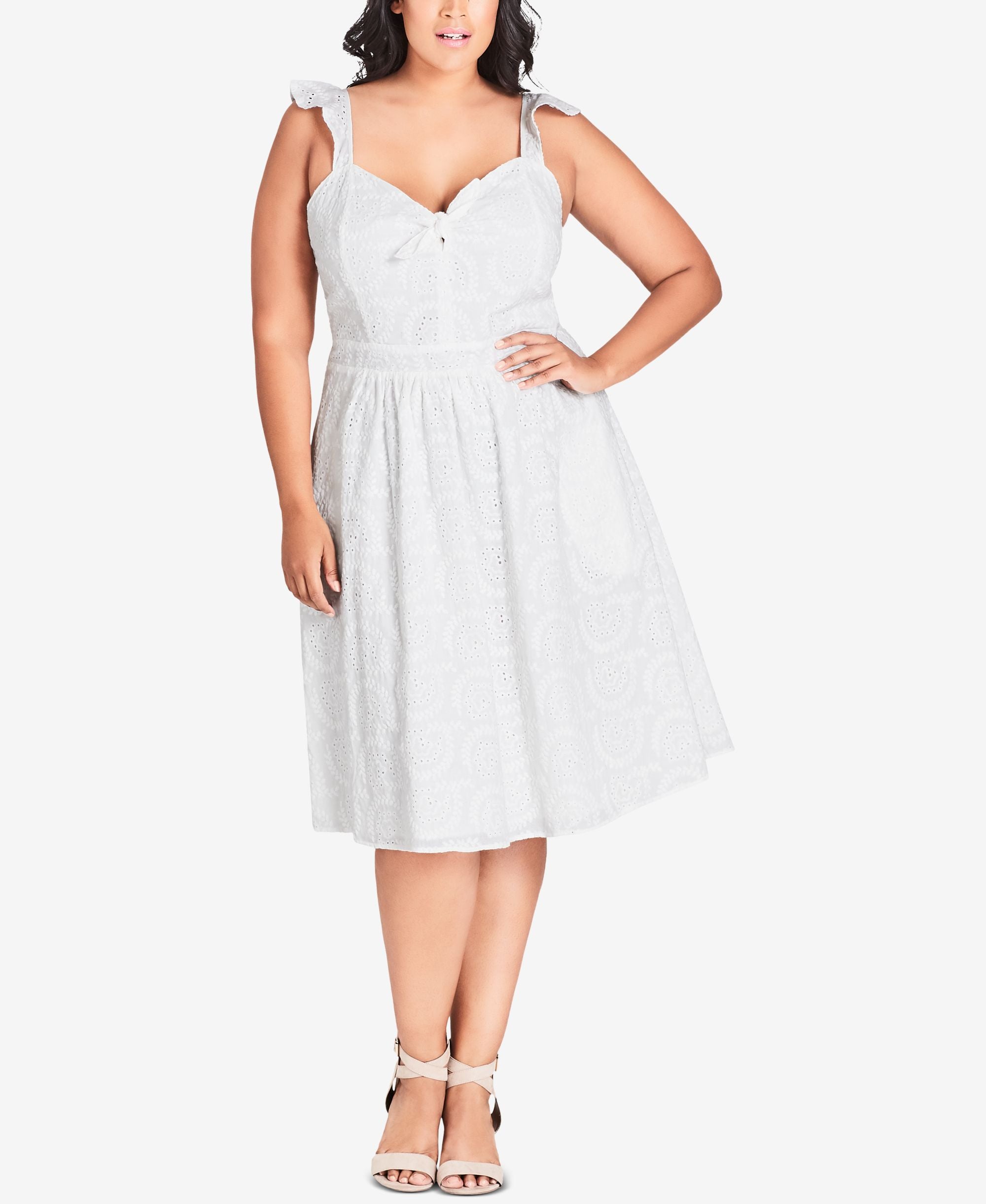 City Chic Modern Plus Size Cotton Lace Dress