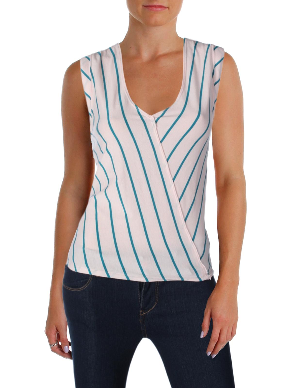 Free People Womens Memphis Surplice Tank Premium Top, Pink, Medium