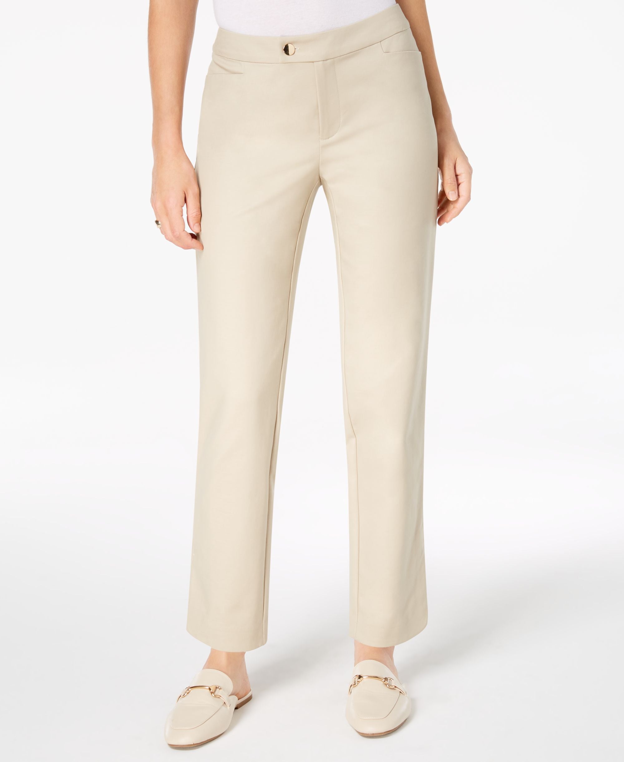 Charter Club Cropped Slim-Cut Leg Signature Pants