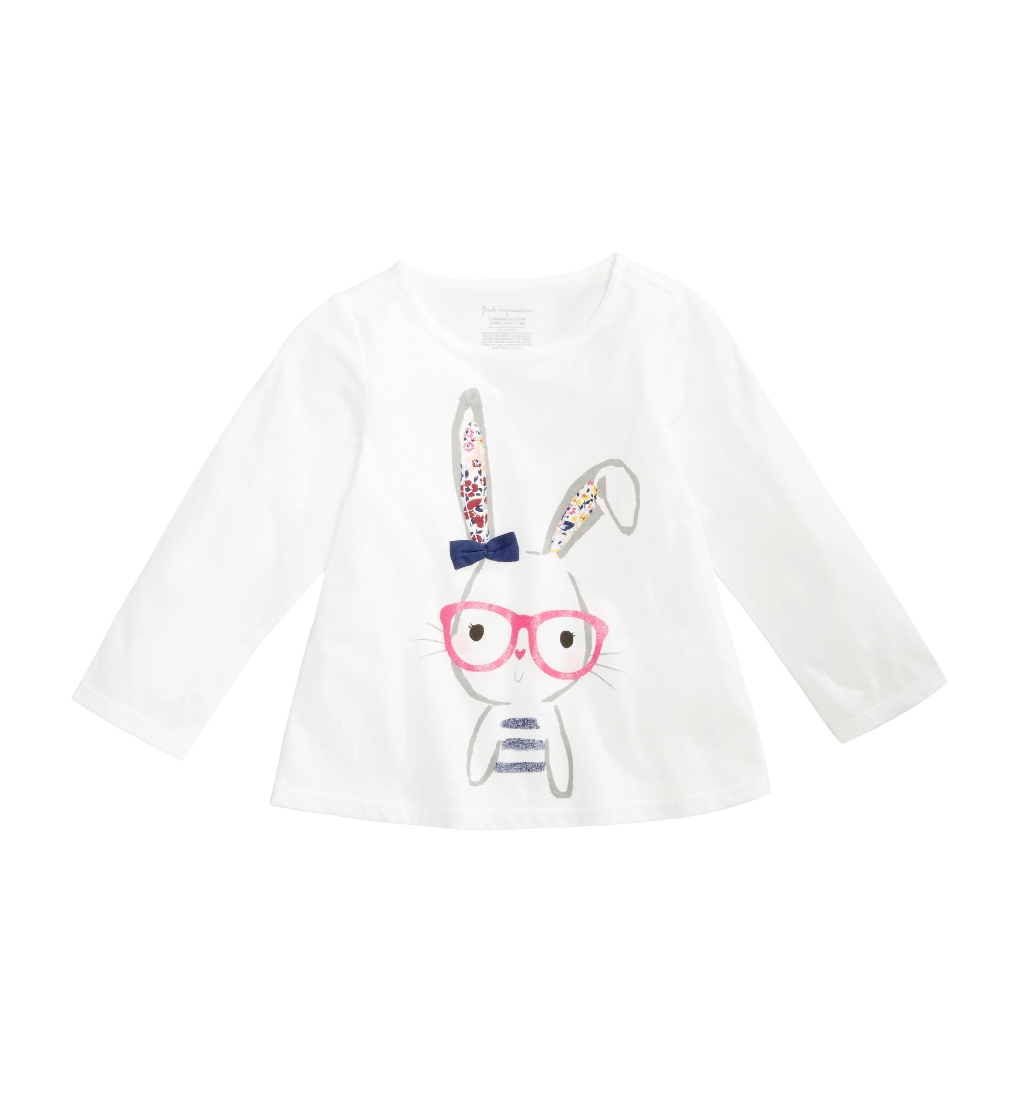 First Impressions Baby Girls Graphic Print Cotton T-Modern Shirt