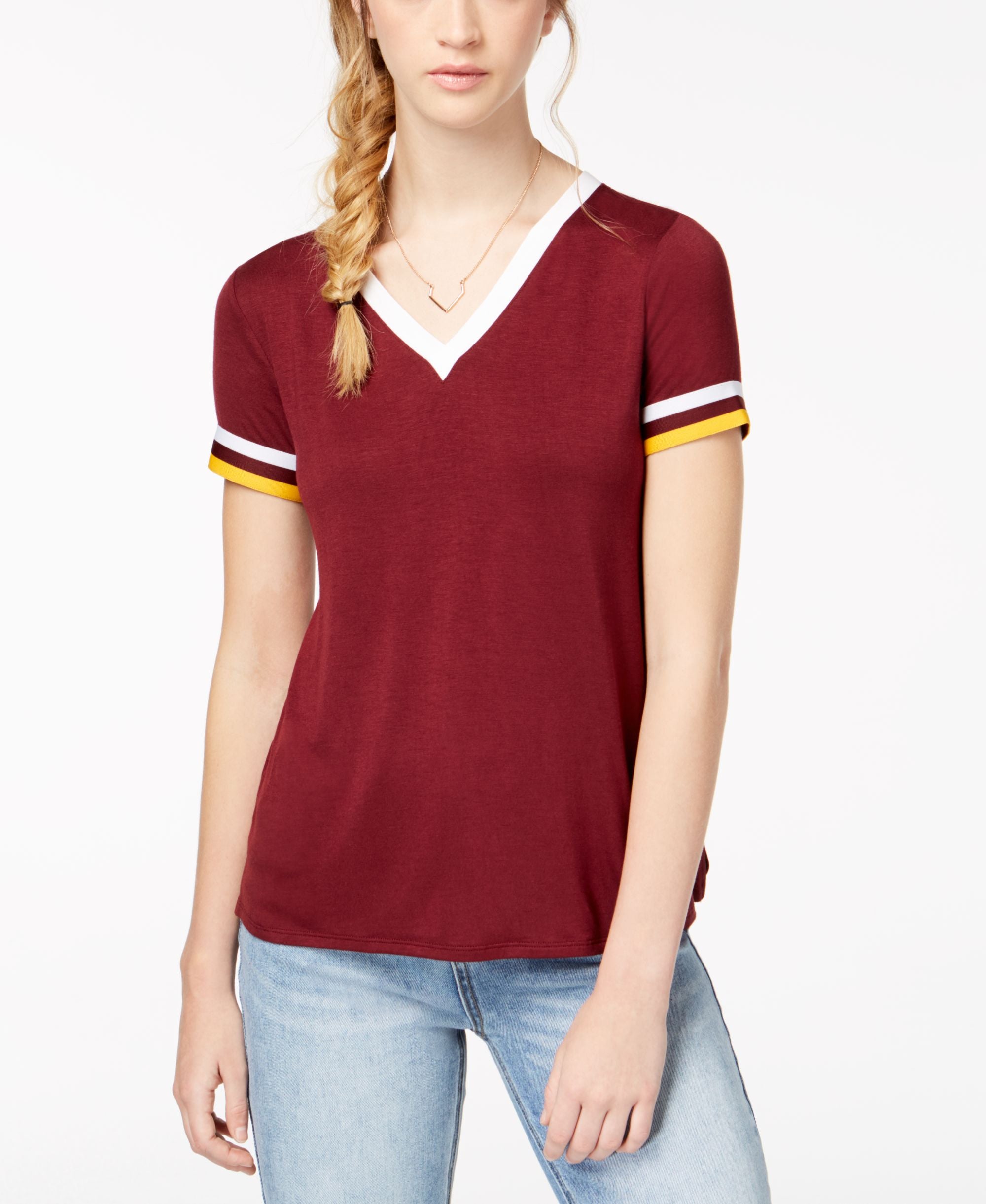 Juniors' Football Stripe T-Modern Shirt