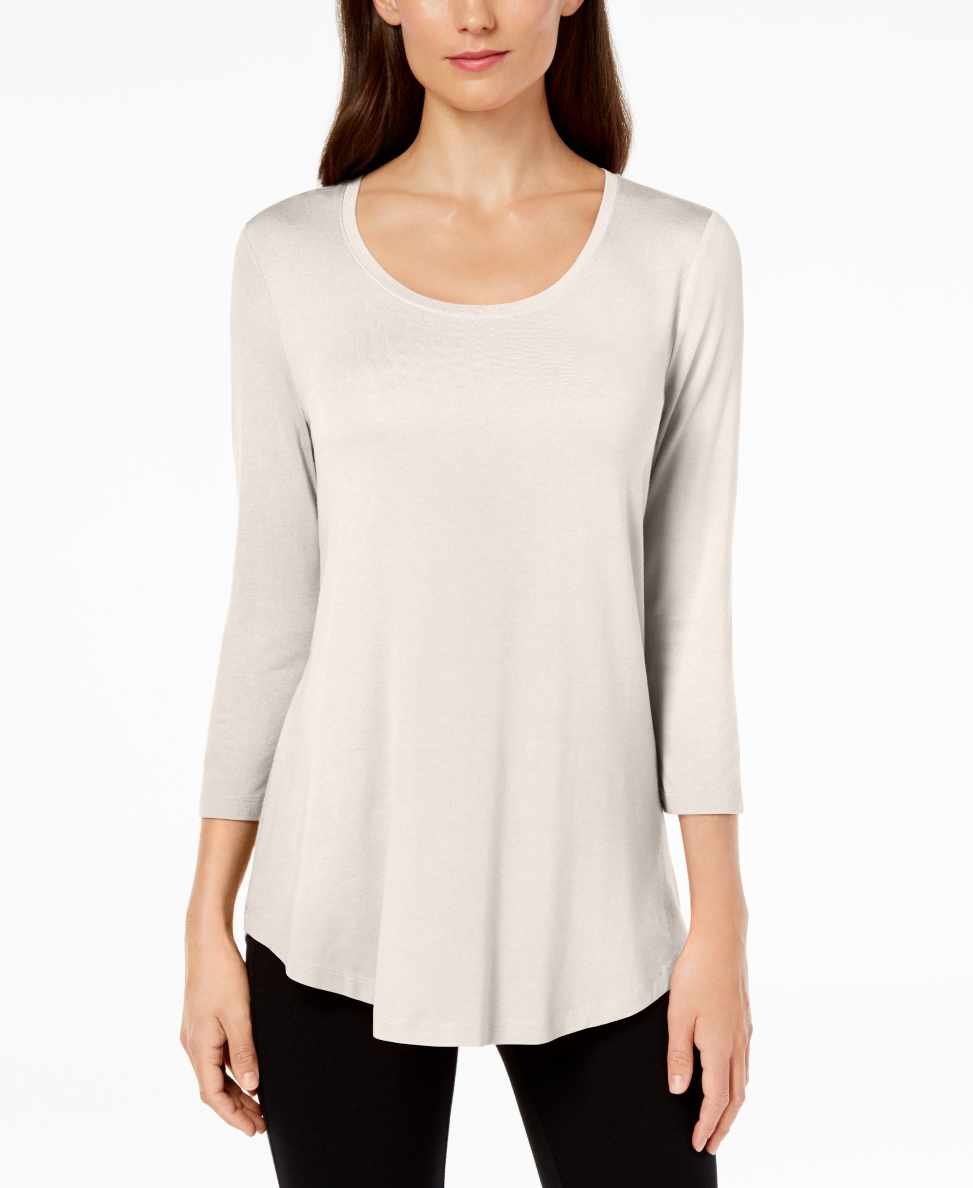 JM Collection Scoop Neck Premium Top
