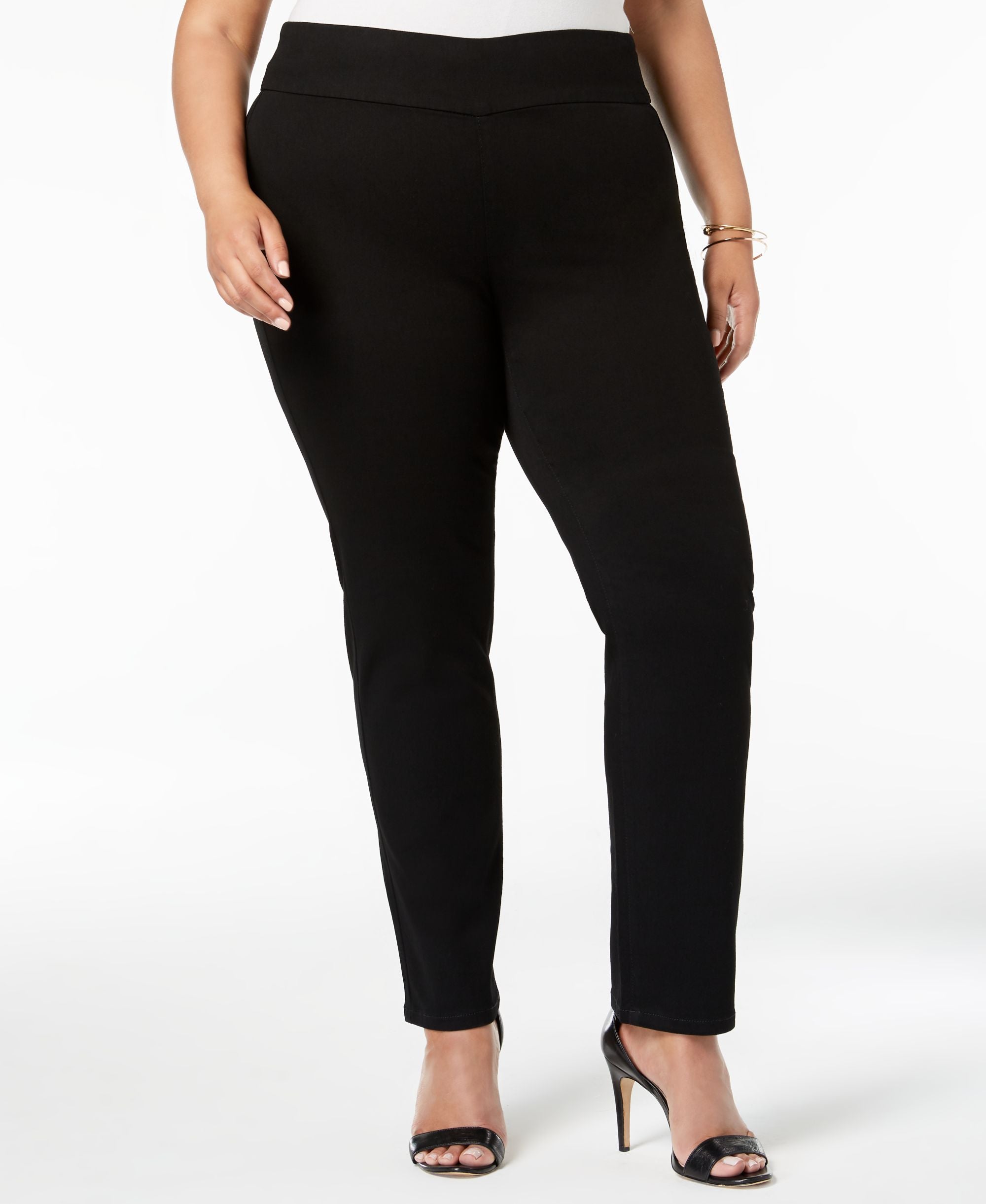 Charter Club Plus Size Comfort-Waist Stretch Straight-Cut Premium Jeans