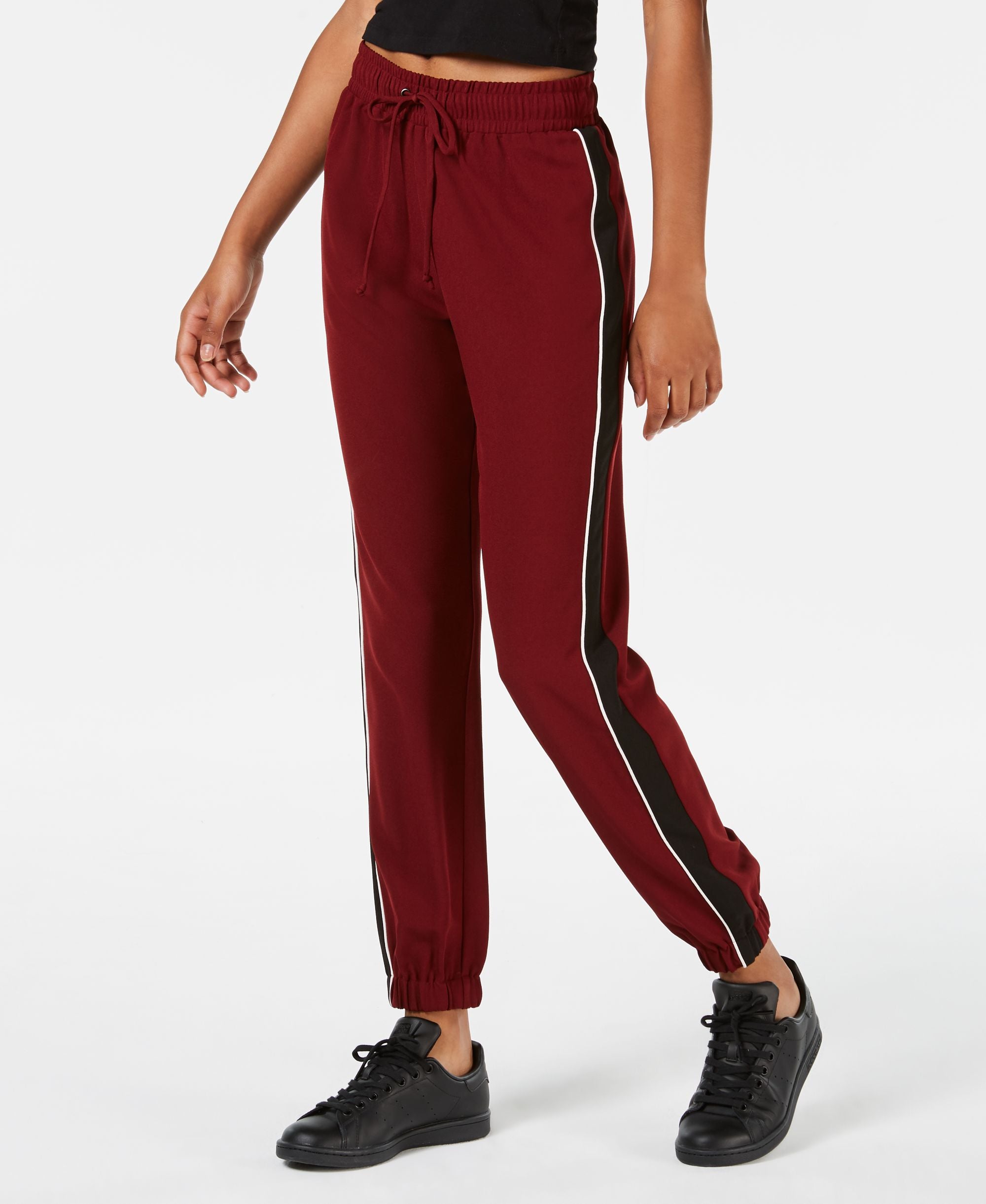 Be Bop Juniors Striped Jogger Track Signature Pants