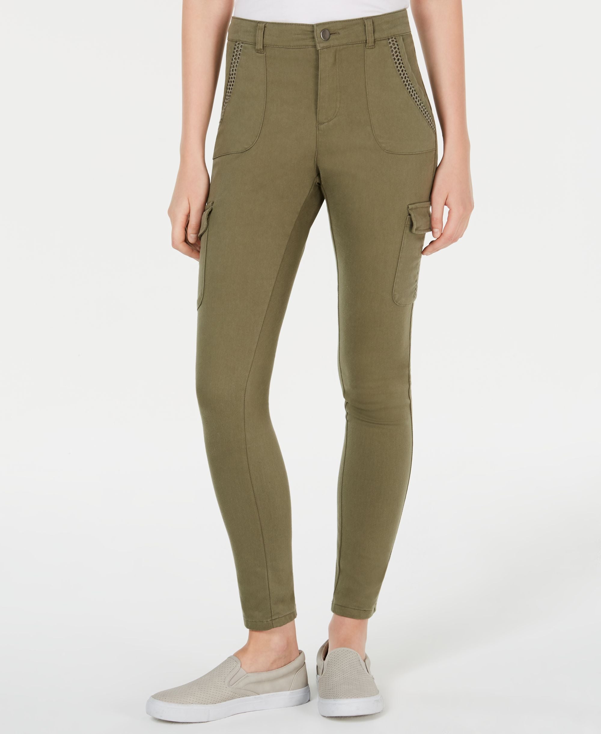 Juniors' Structured Cargo Signature Pants