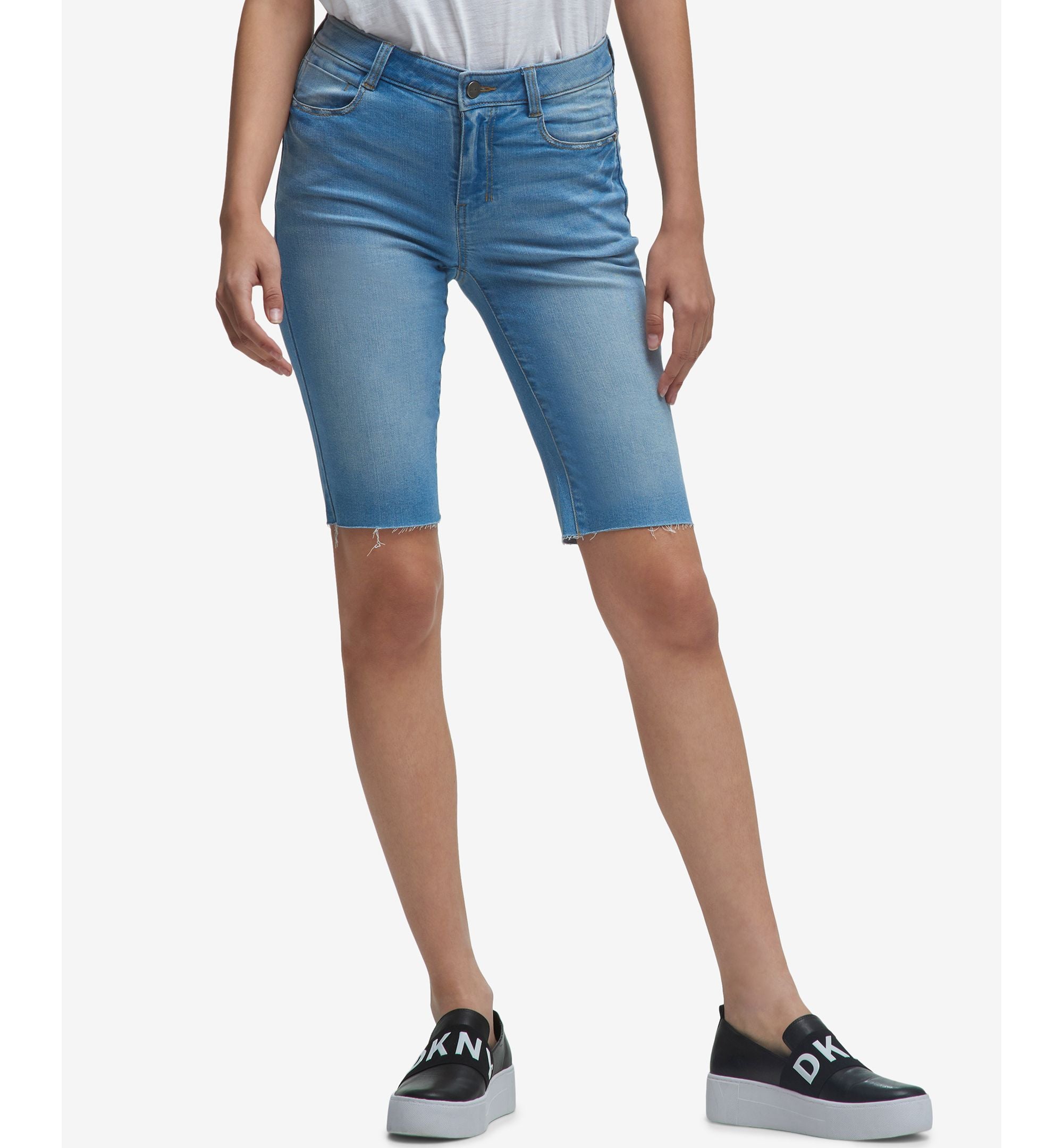 DKNY Studded Denim Premium Shorts