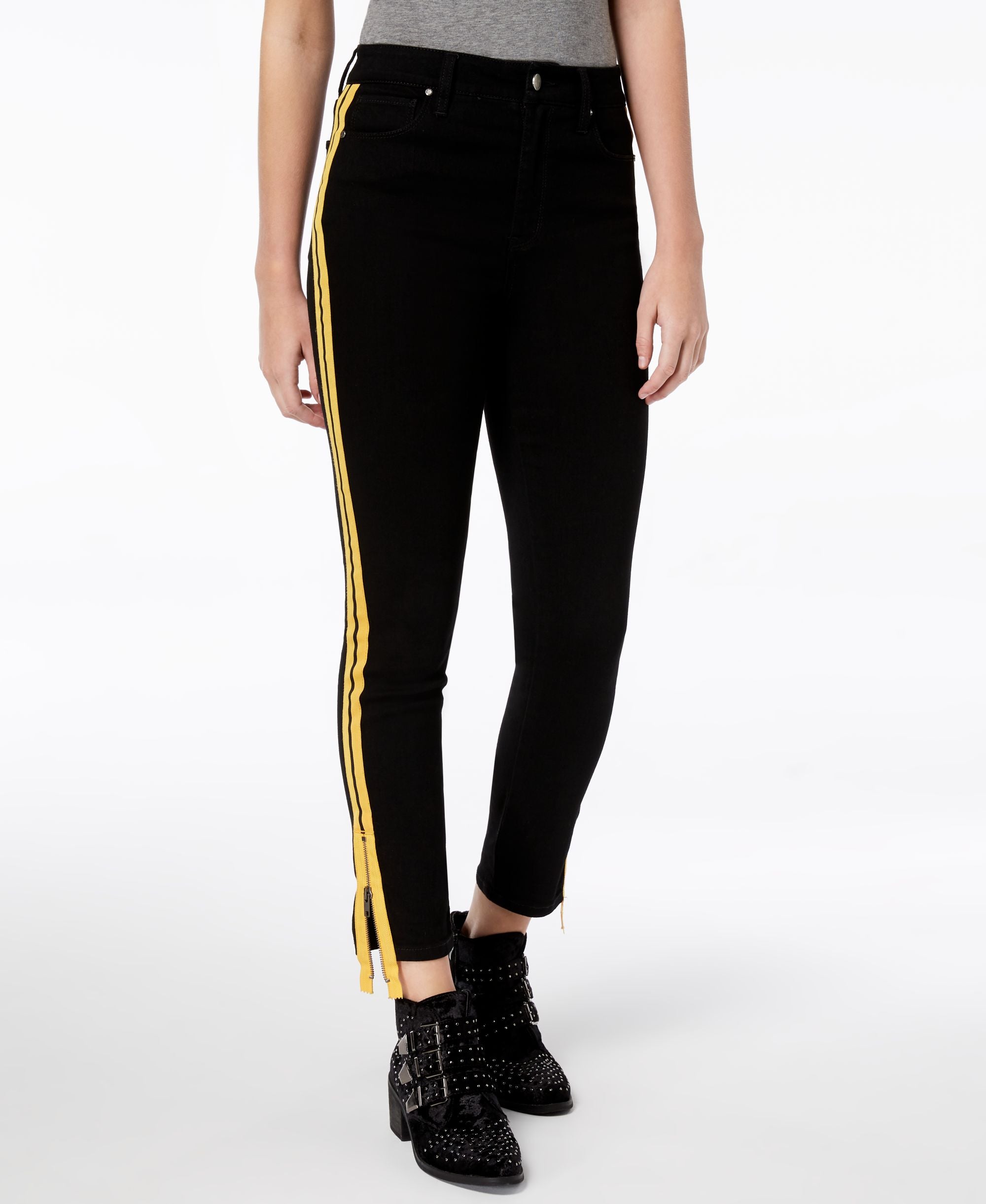 Tinseltown Juniors Striped Skinny-Fit Premium Jeans