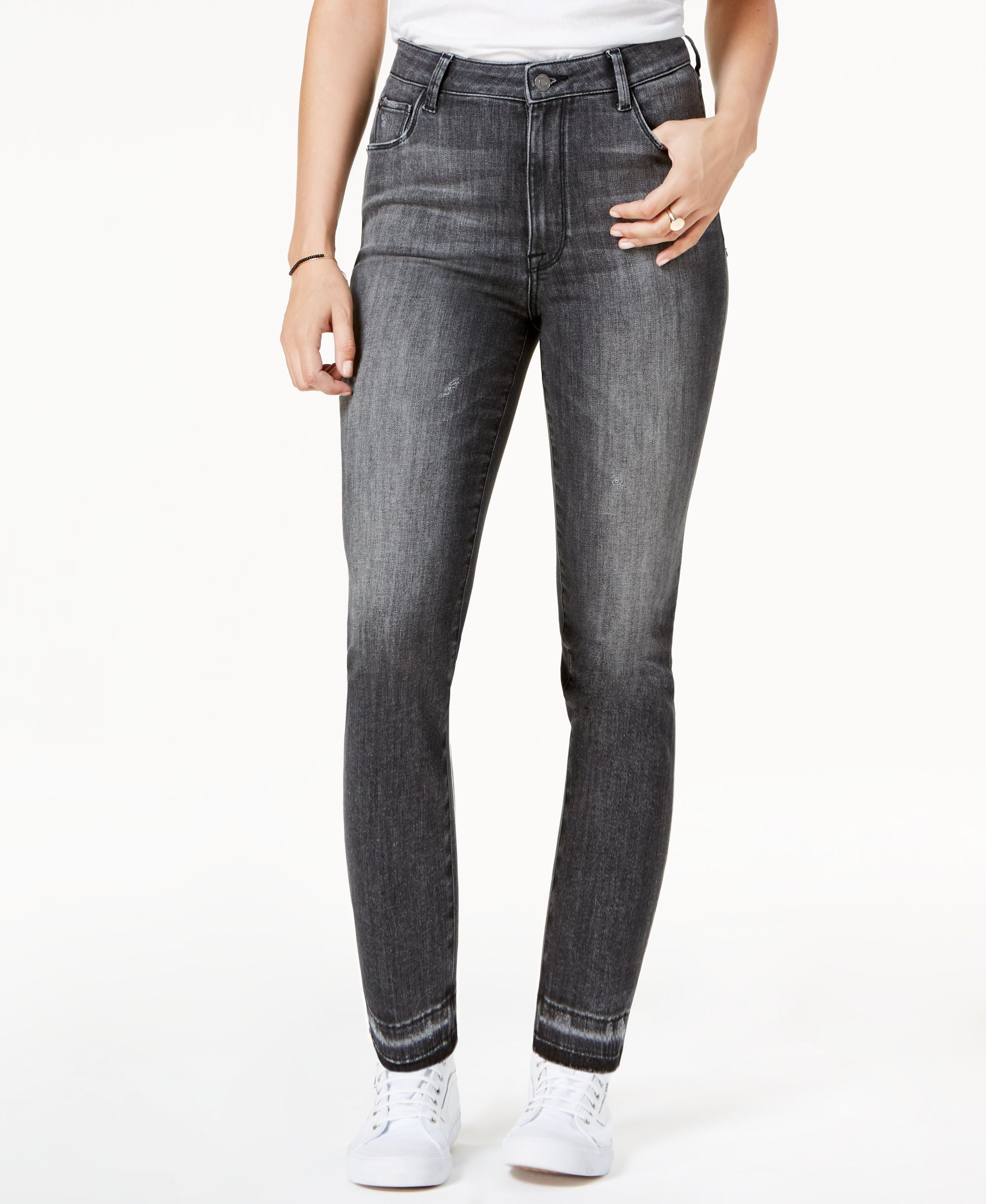 M1858 Audrey High Rise Slim-Cut Straight-Cut Premium Jeans