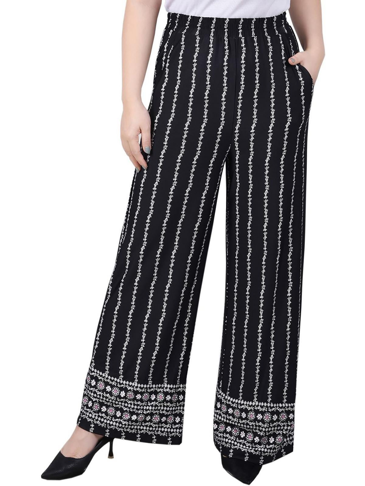 Petite Wide-Leg Comfort-Waist Signature Pants