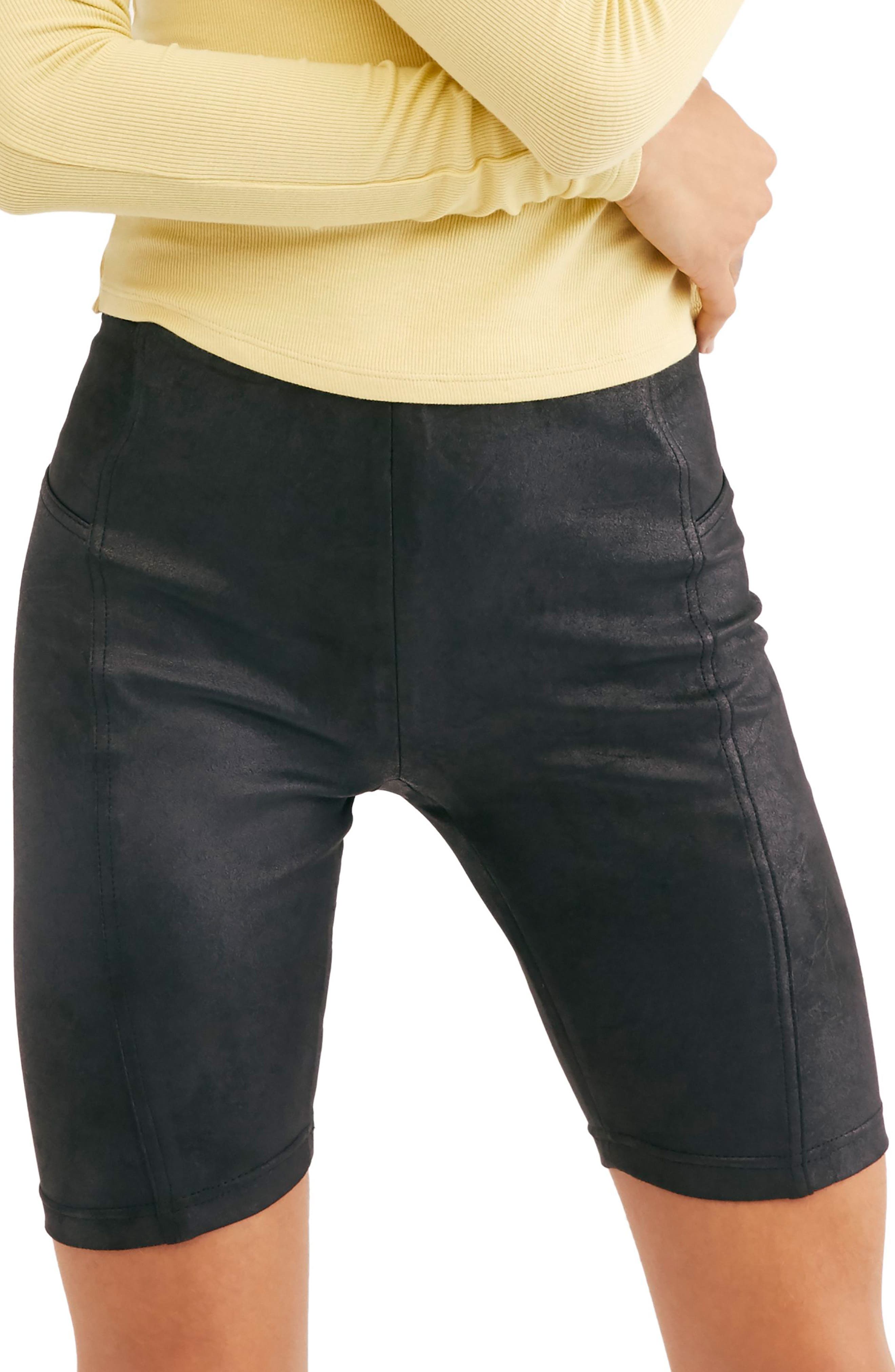 Free People Movement Heatwave Suede Bike Premium Shorts