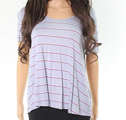 Pink Rose Womens Striped Strappy T-Modern Shirt