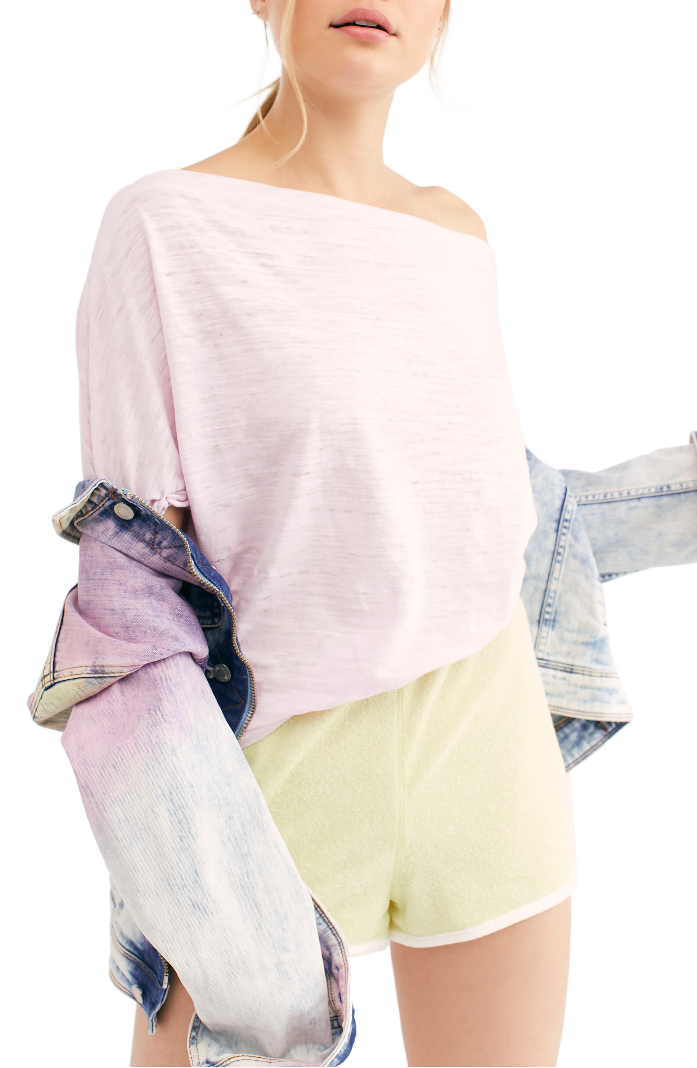 We The Free Womens Astrid Convertible Neck Oversized T-Modern Shirt