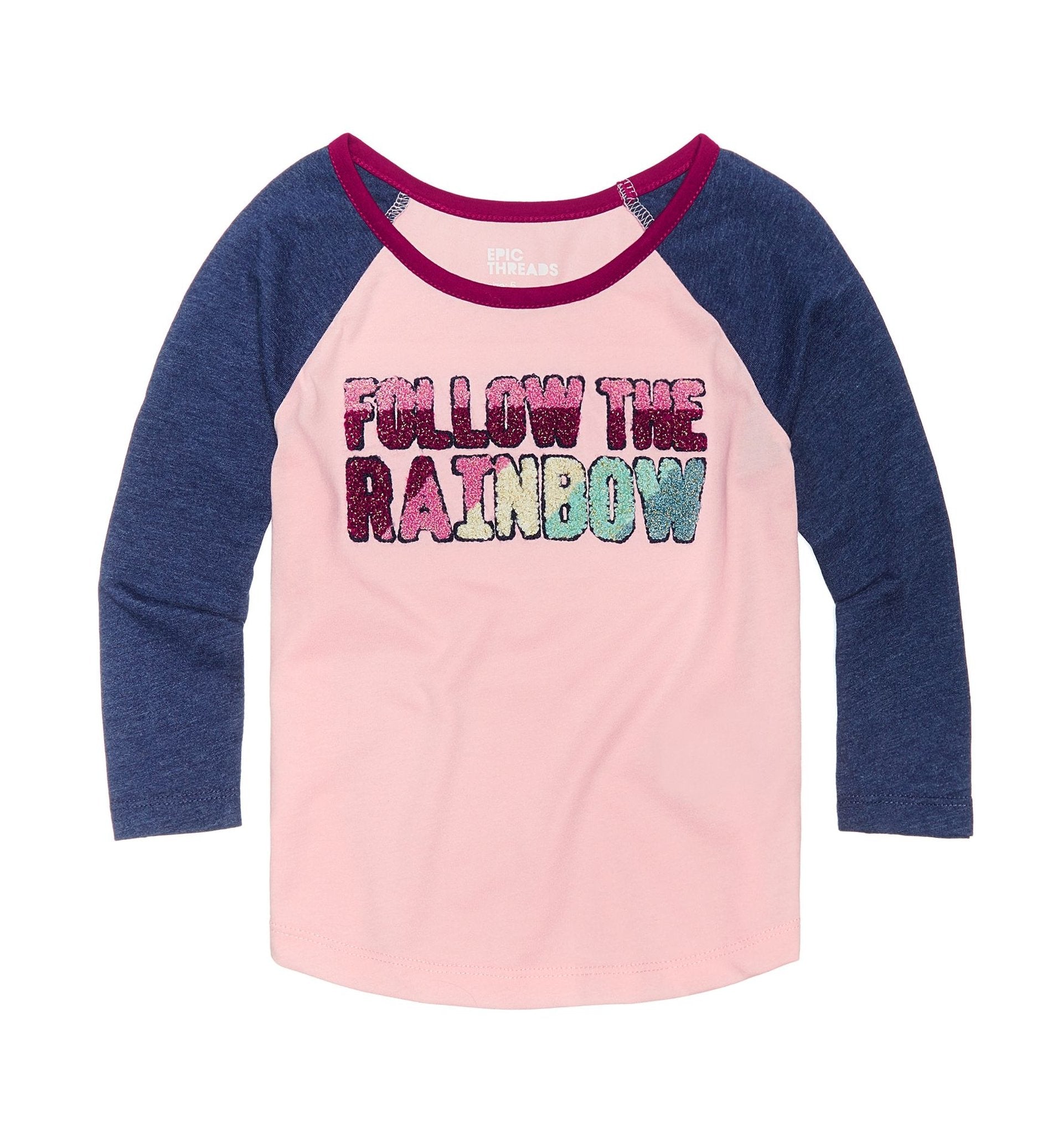 Epic Threads Toddler Girls Raglan T-Modern Shirt