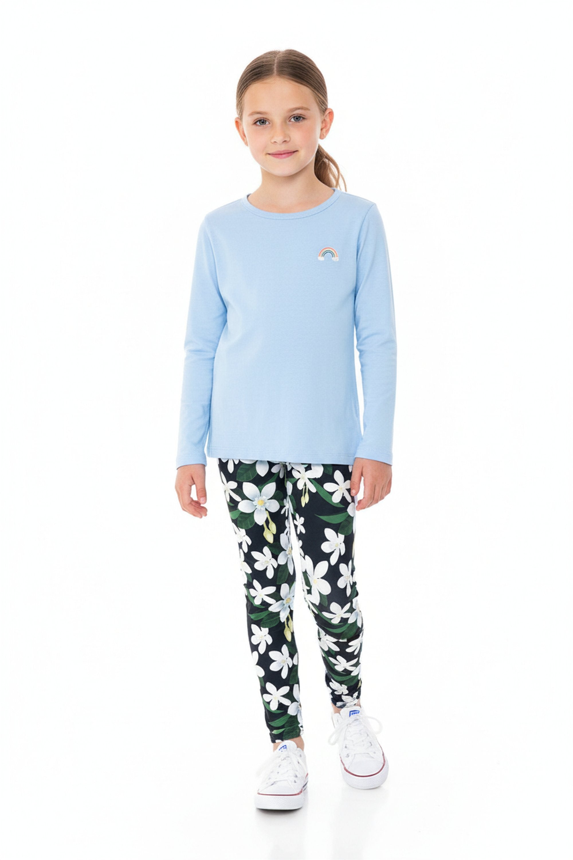 Creamy Soft Daisy Bloom Kids Leggings - USA Fashion