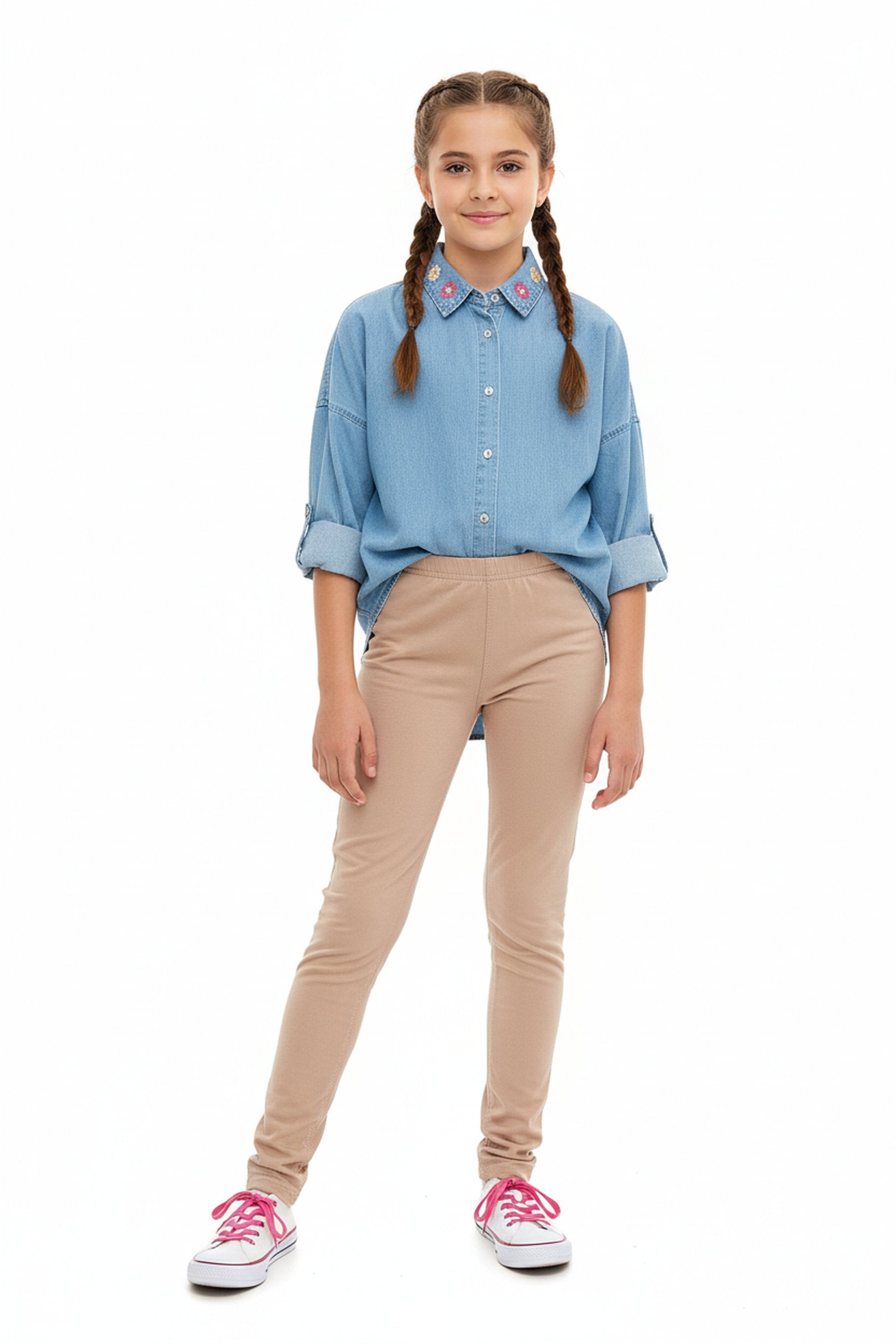 Buttery Soft Solid Essential Kids Leggings - USA Fashion