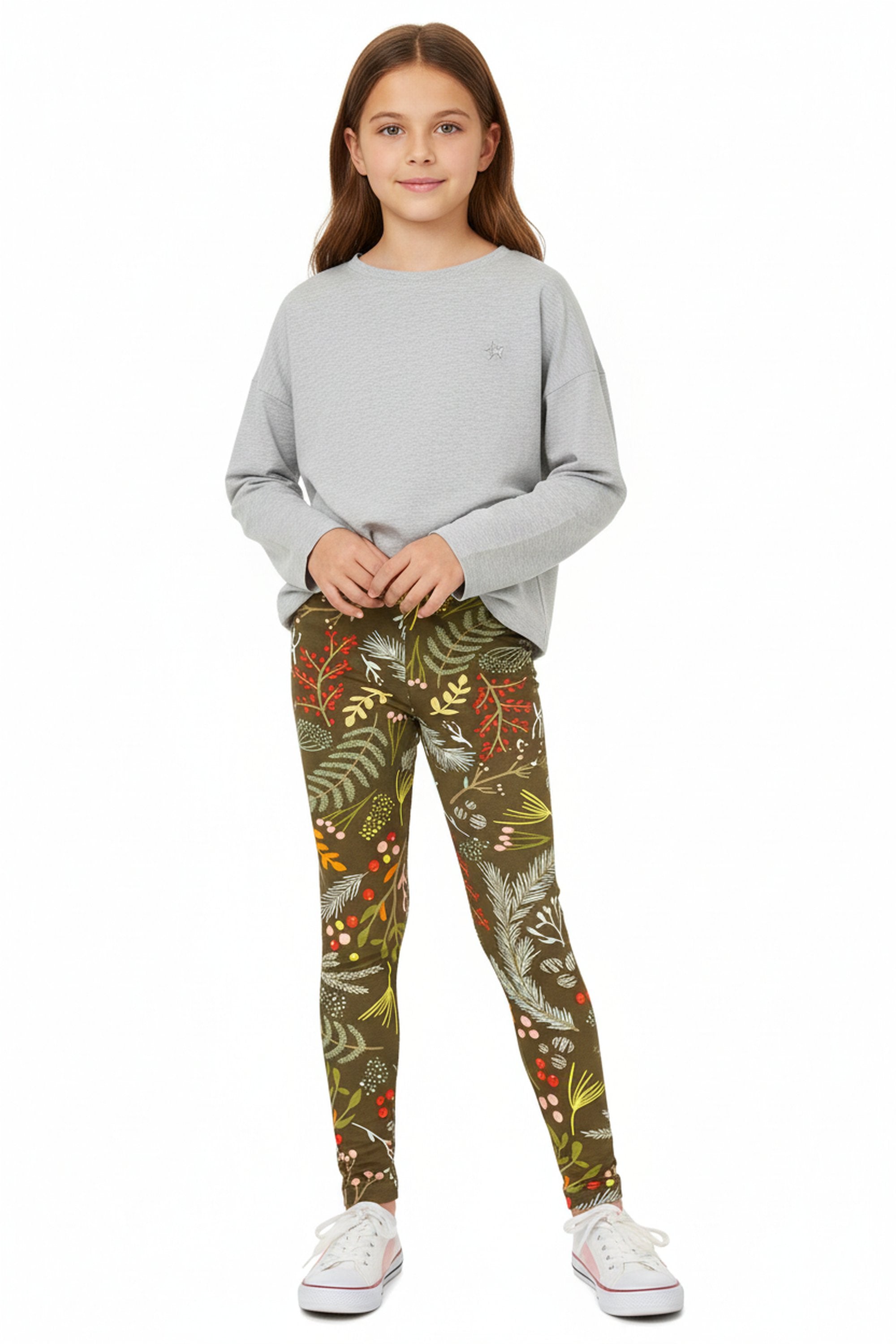 Buttery Soft Olive Garden Kids Leggings