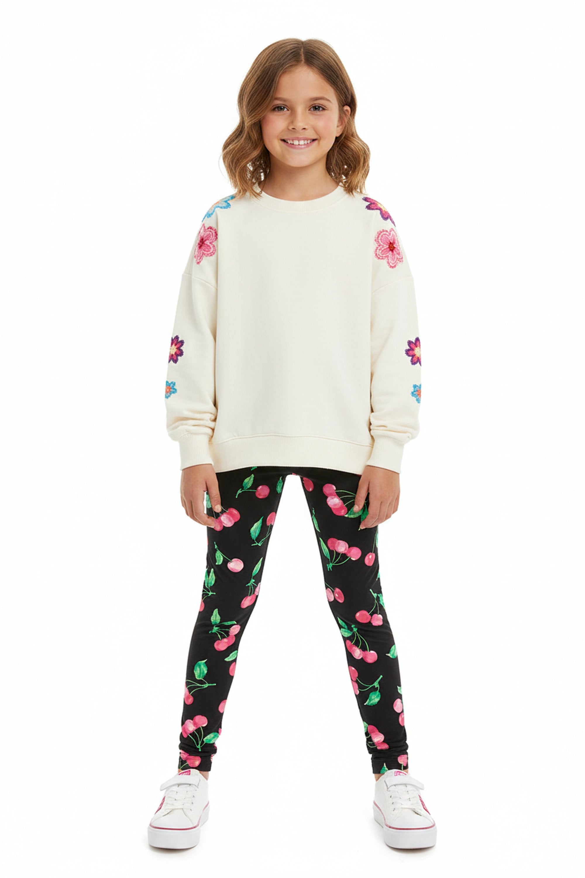 Buttery Soft Pink Cherry Kids Leggings
